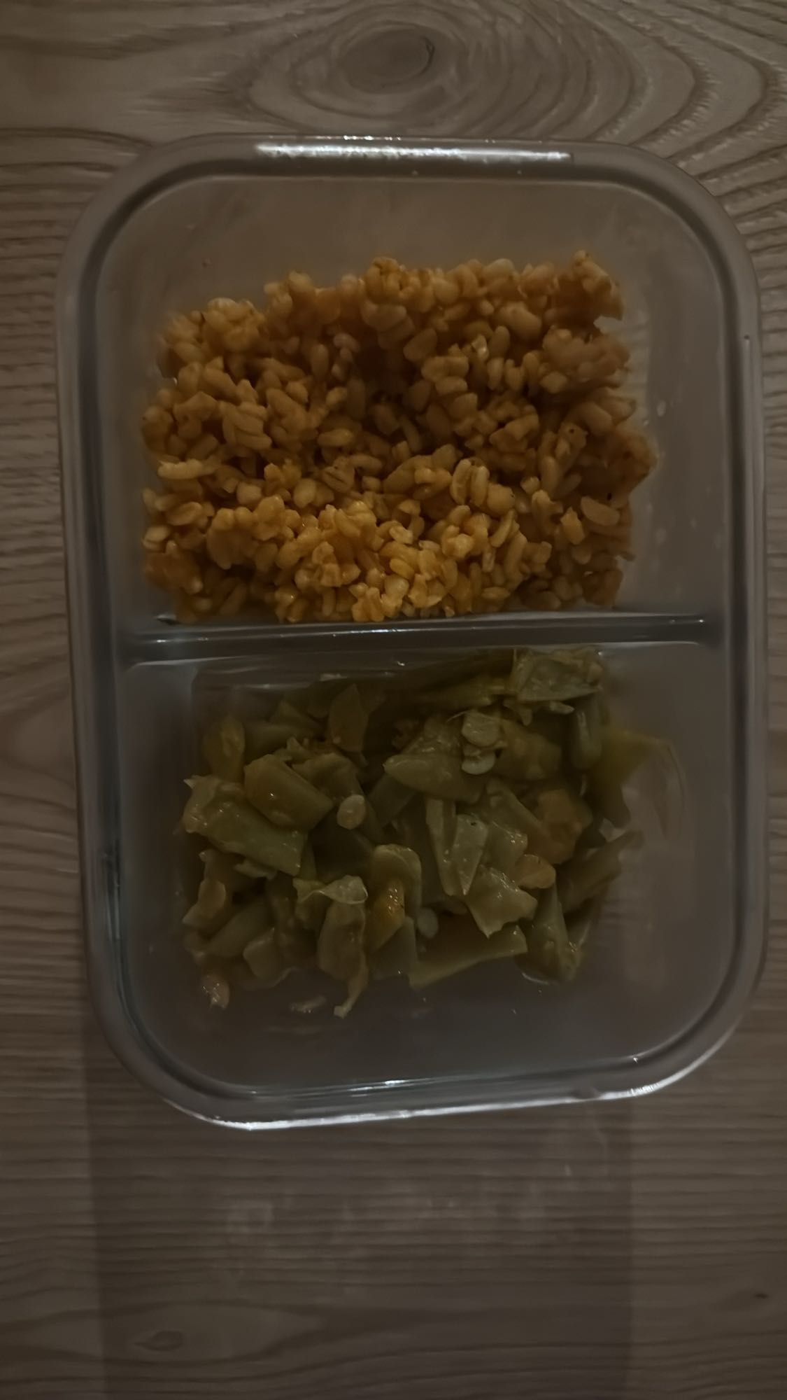 Bulgur ve taze fasulye