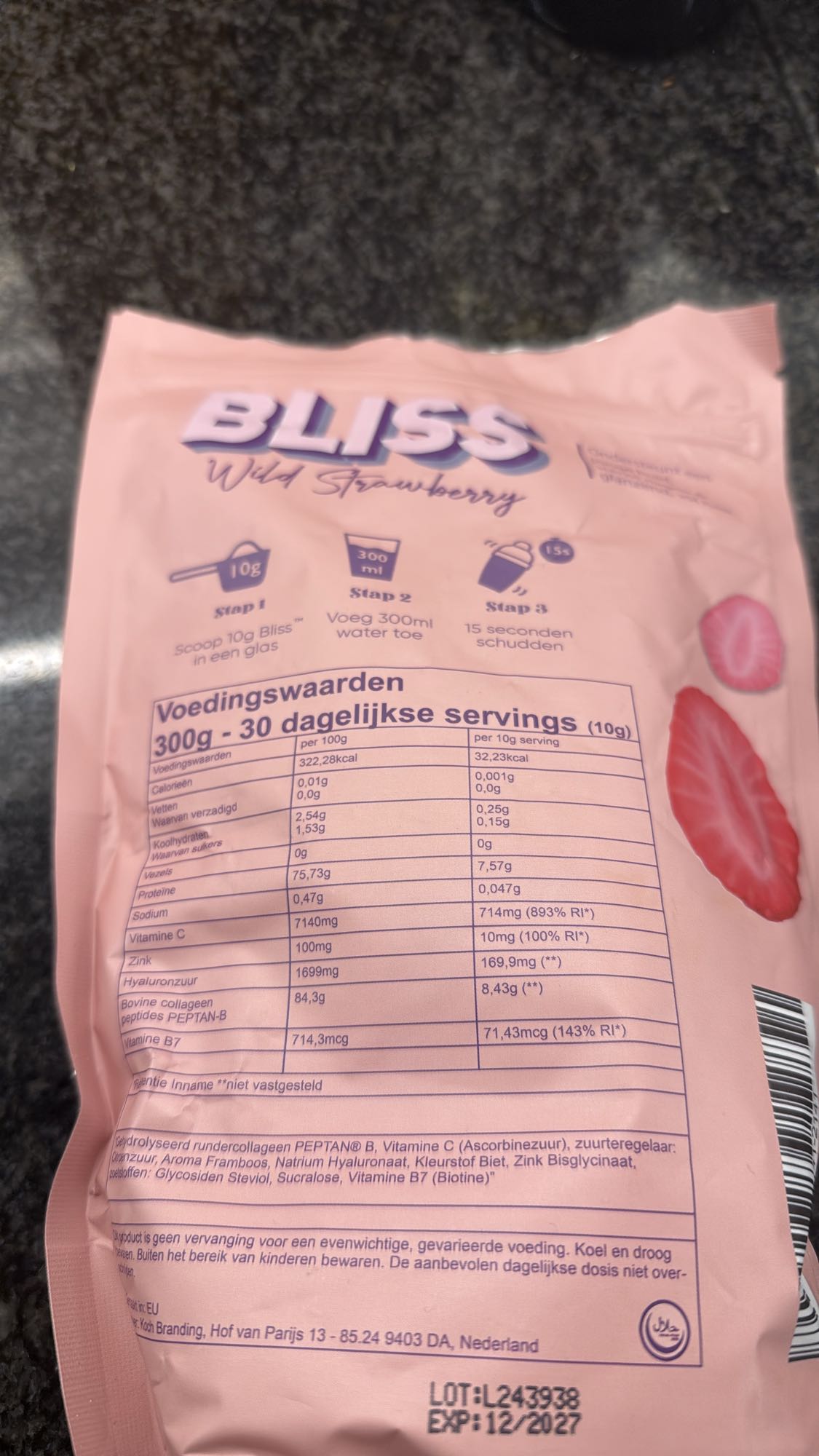 Bliss Wilde Aardbei Collageen