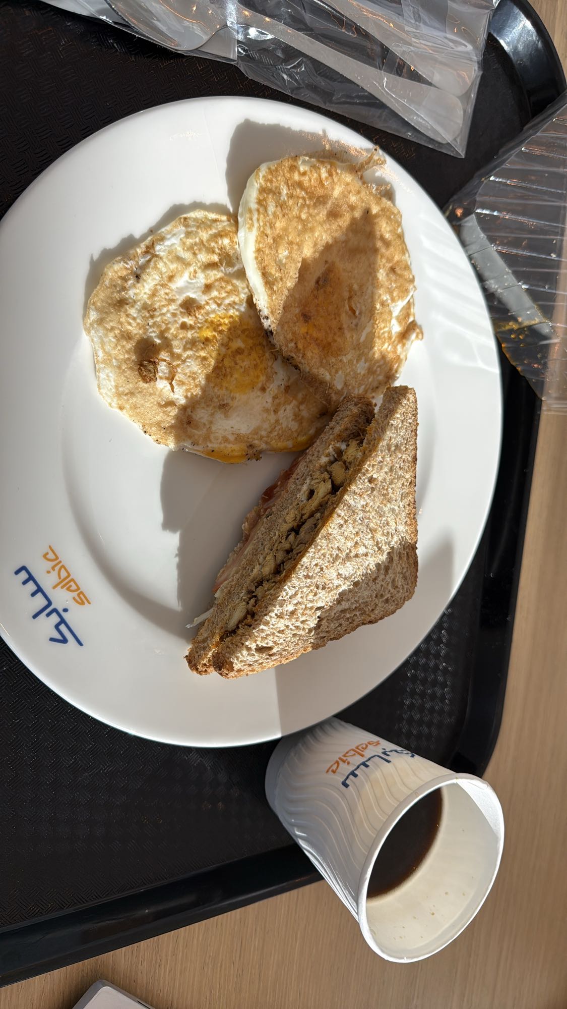 Eggs and Sandwich Plate