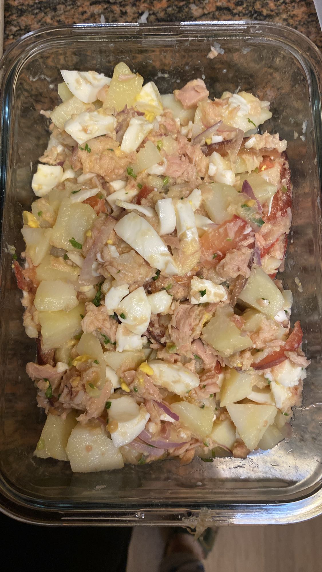 Ensalada de atún y papa