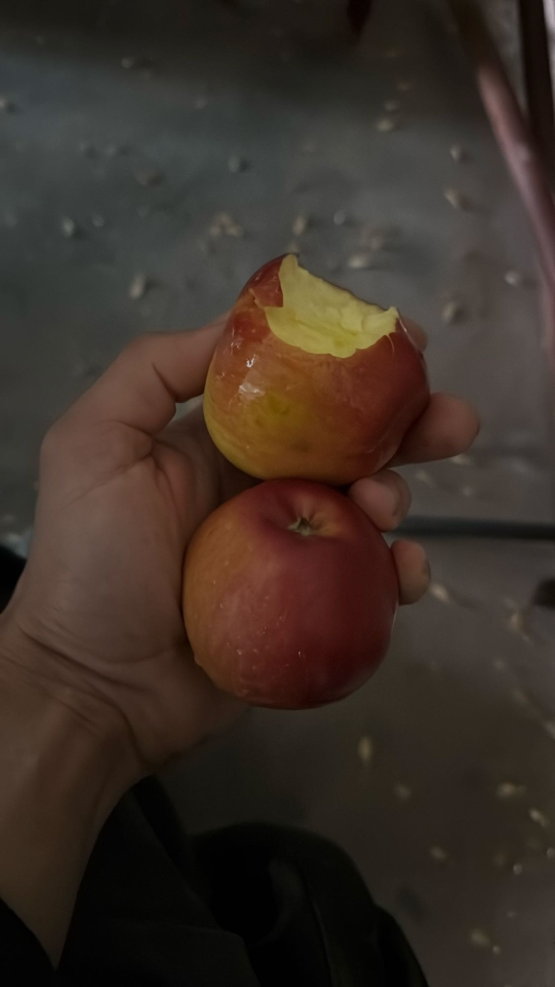 Dos manzanas frescas