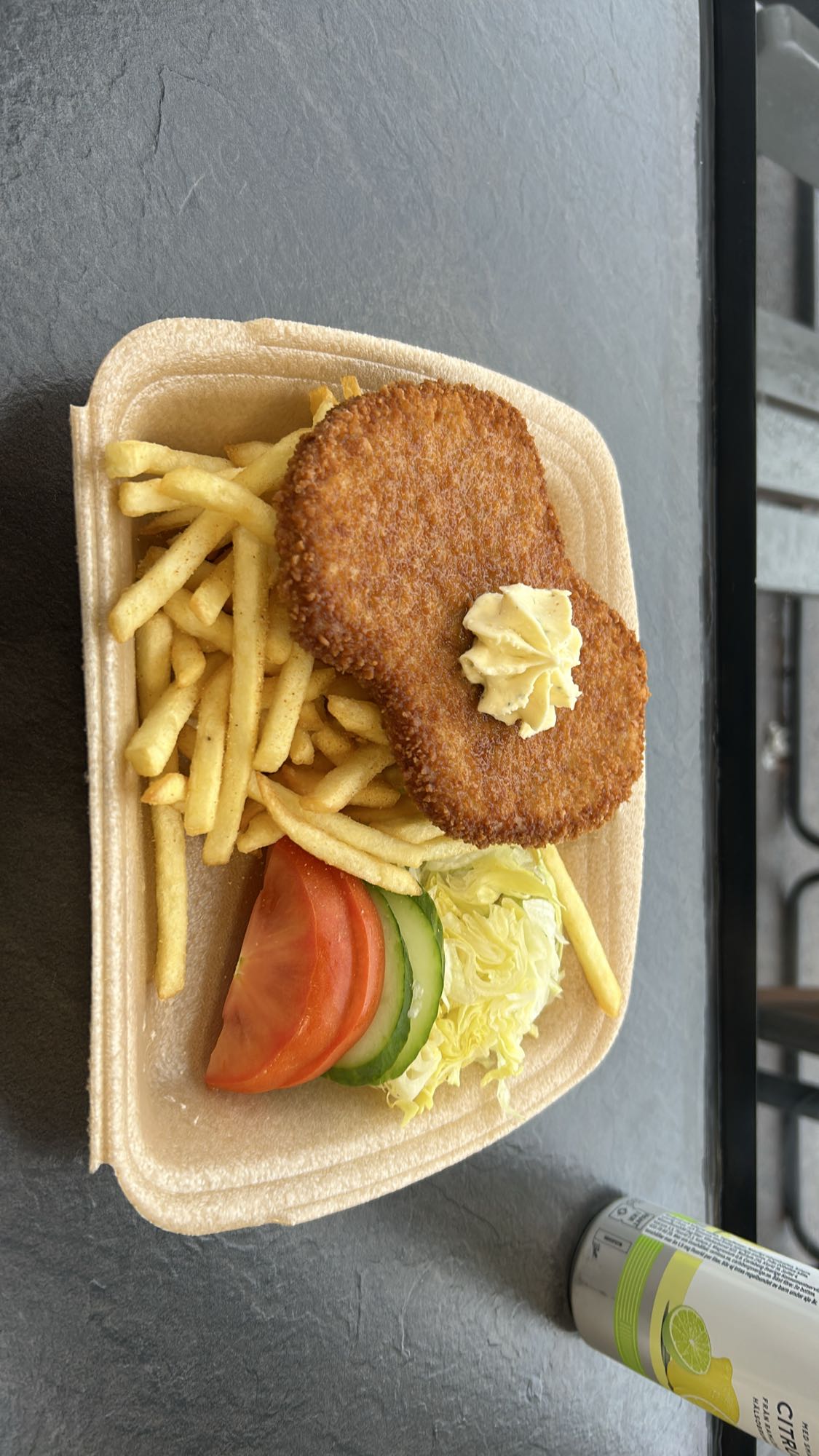 Schnitzel med pommes
