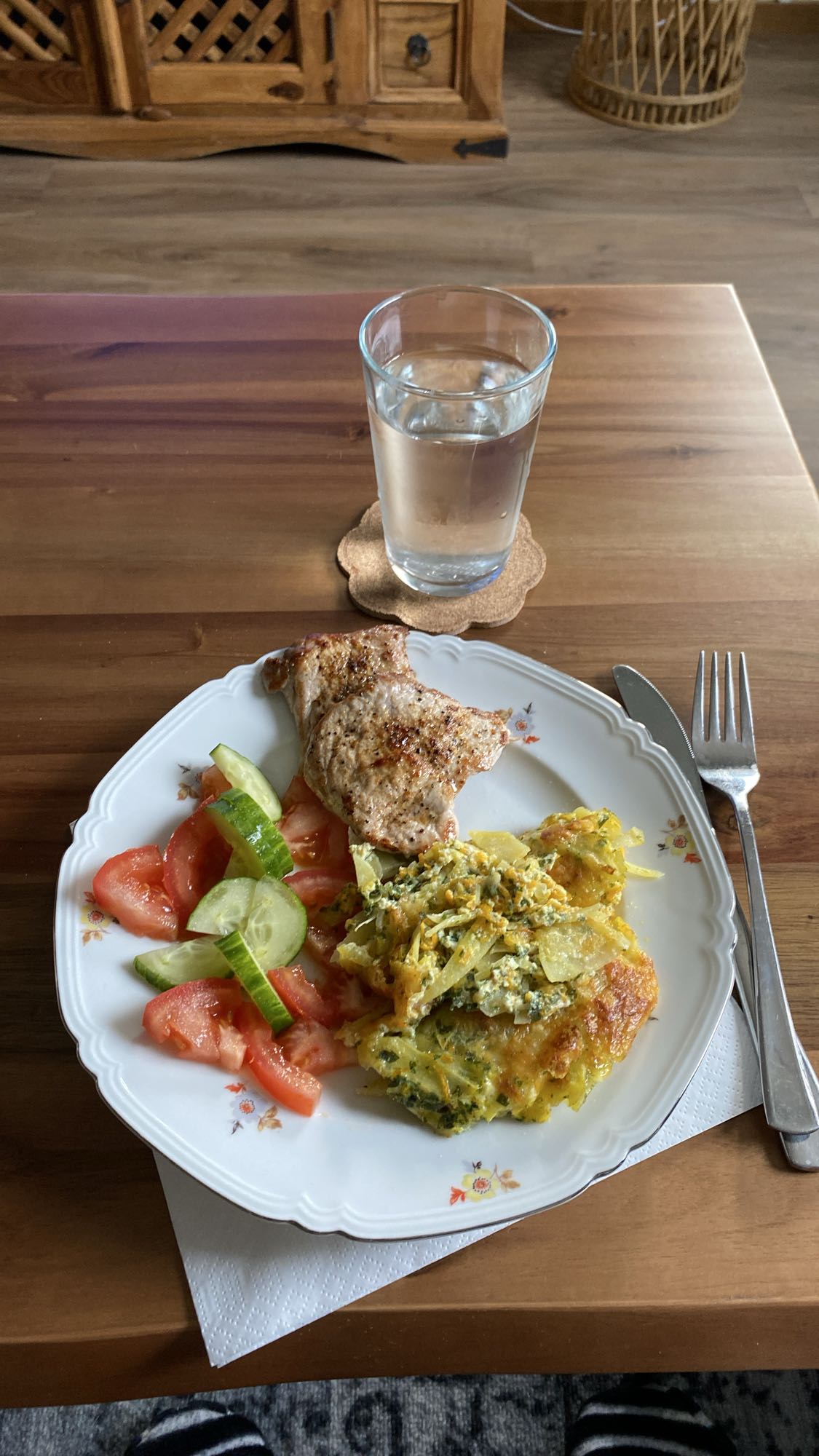 Fläskkotlett med grönsaker