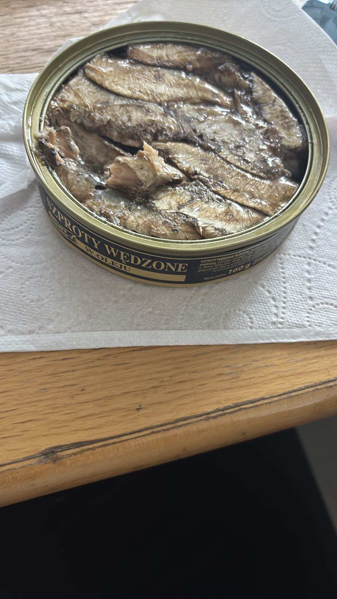 Rökta sardiner i olja