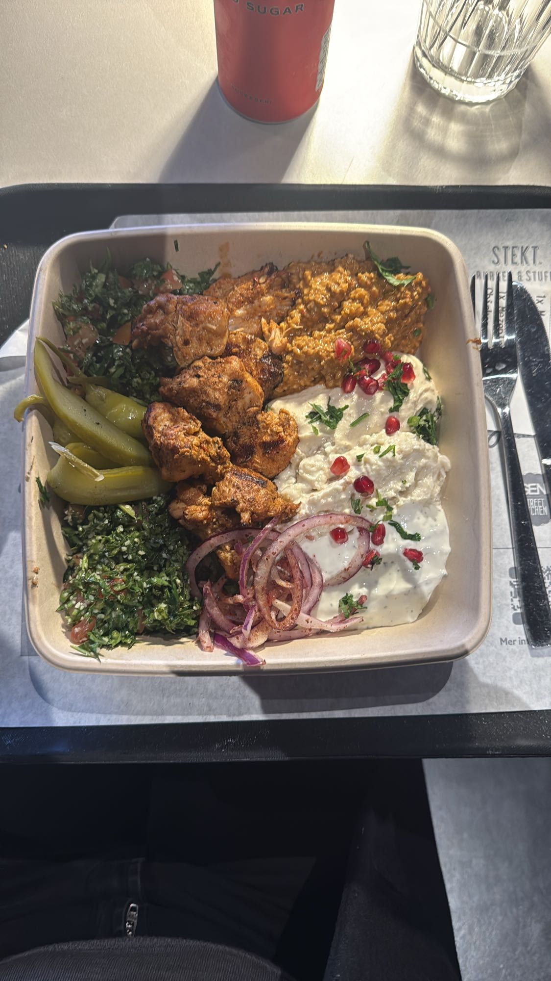 Kycklingtallrik mellanöstern