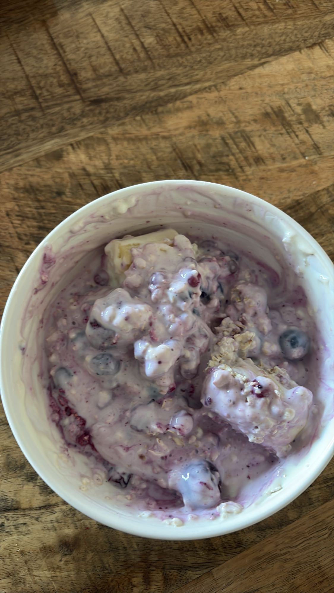 Bessen yoghurt ontbijt