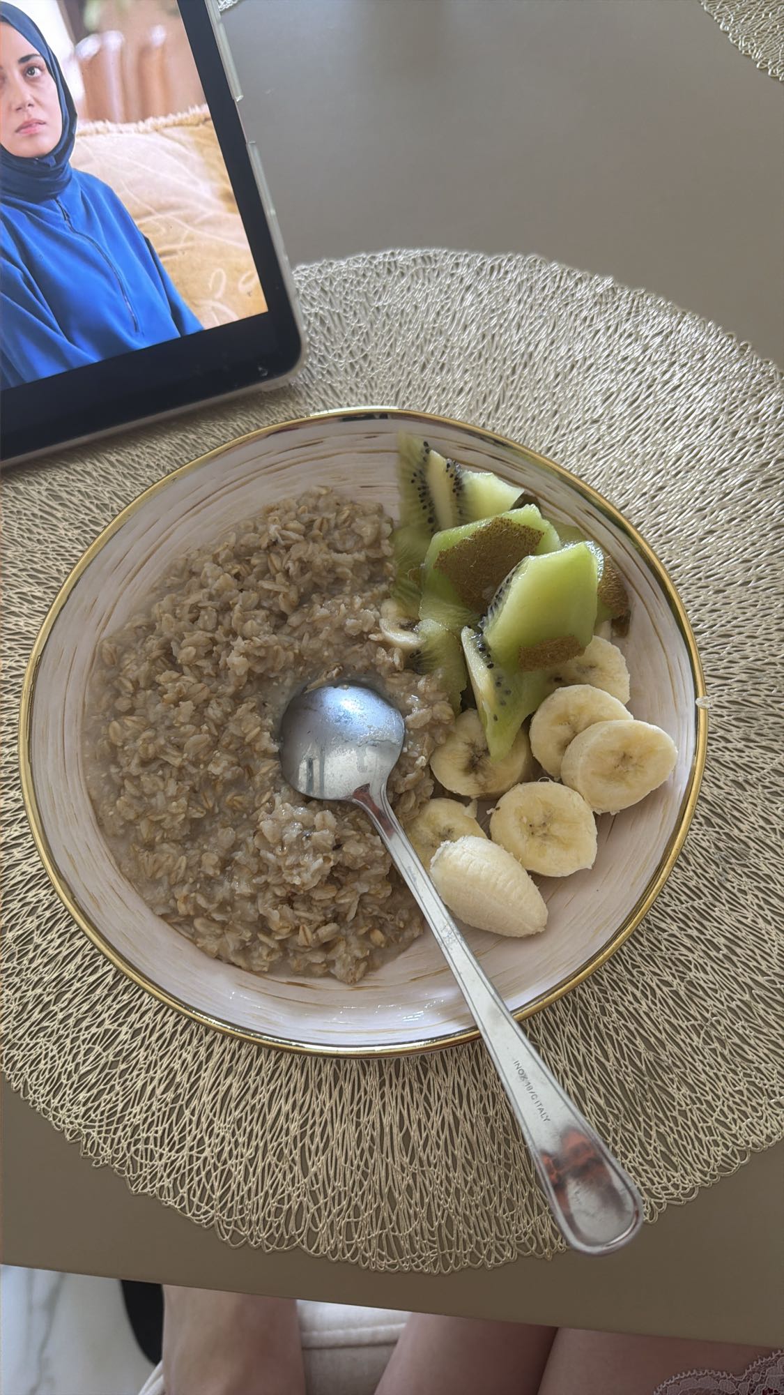 овсянка с фруктами