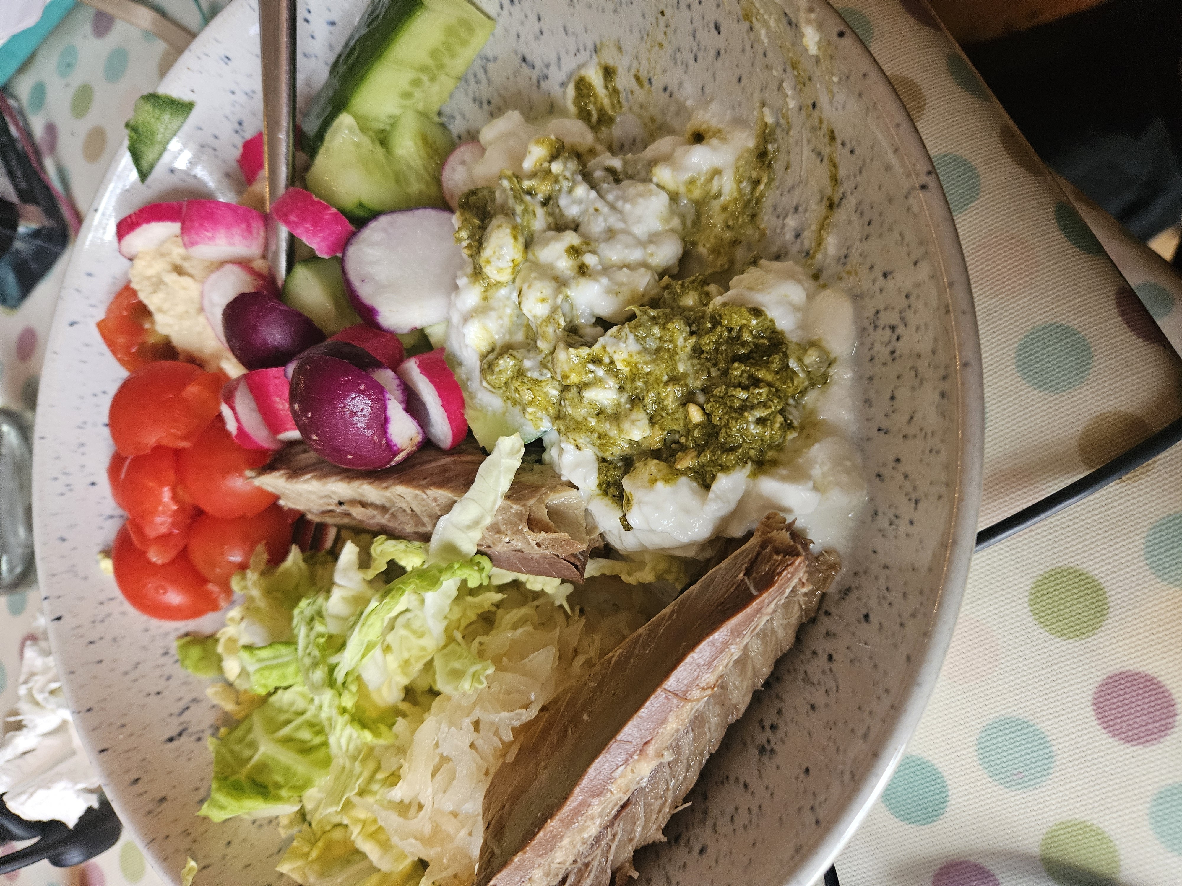 Veg & Meat Yogurt Bowl