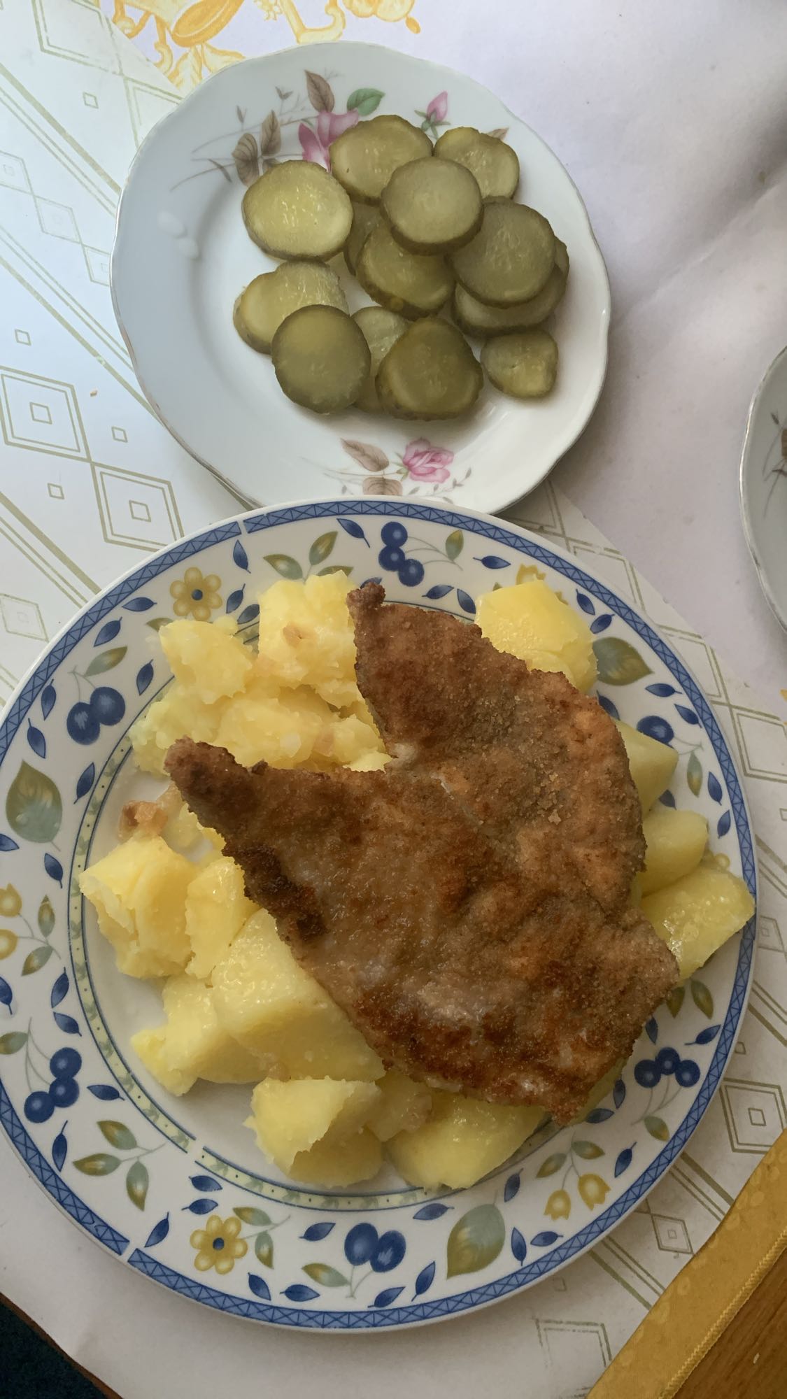 Kotlet z ziemniakami