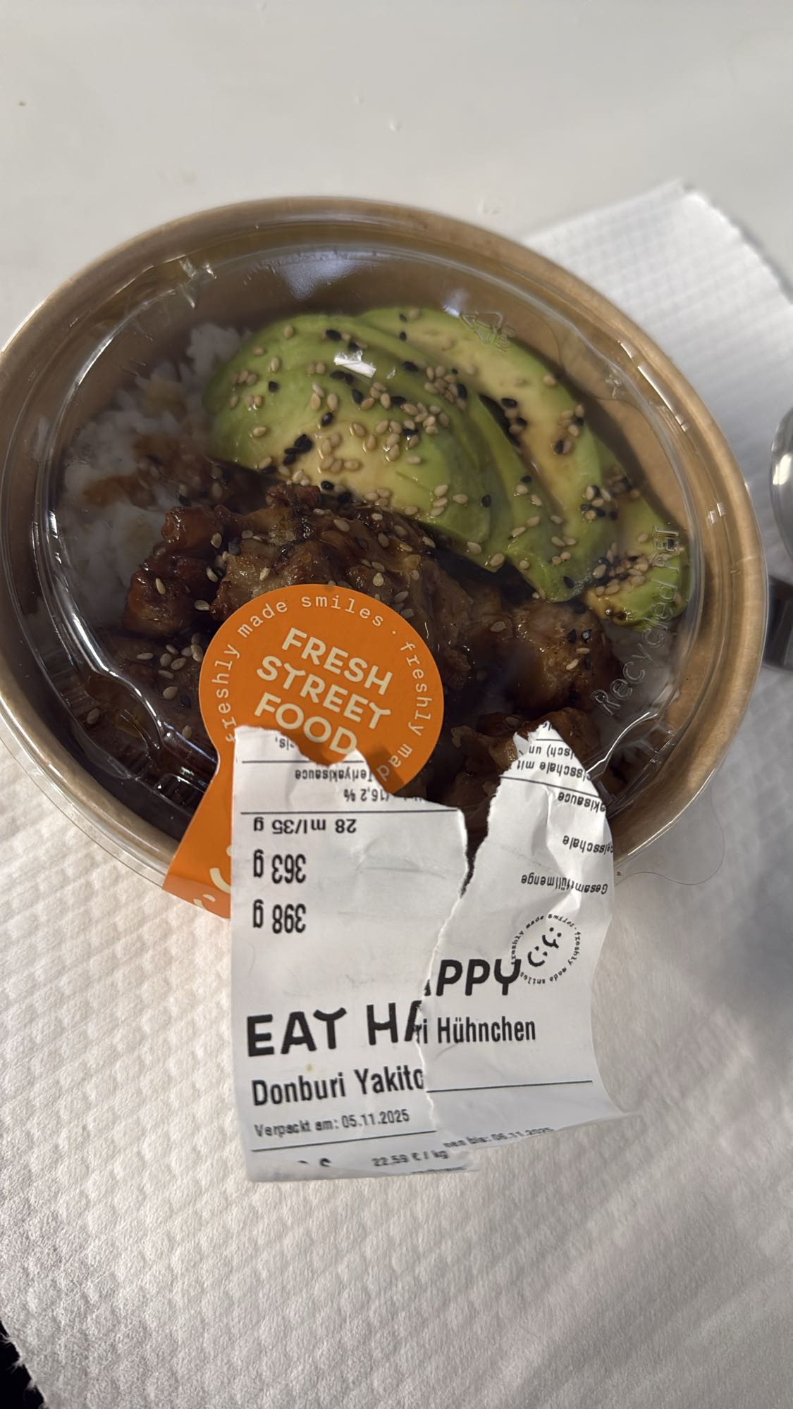 Donburi Yakitori Hähnchen