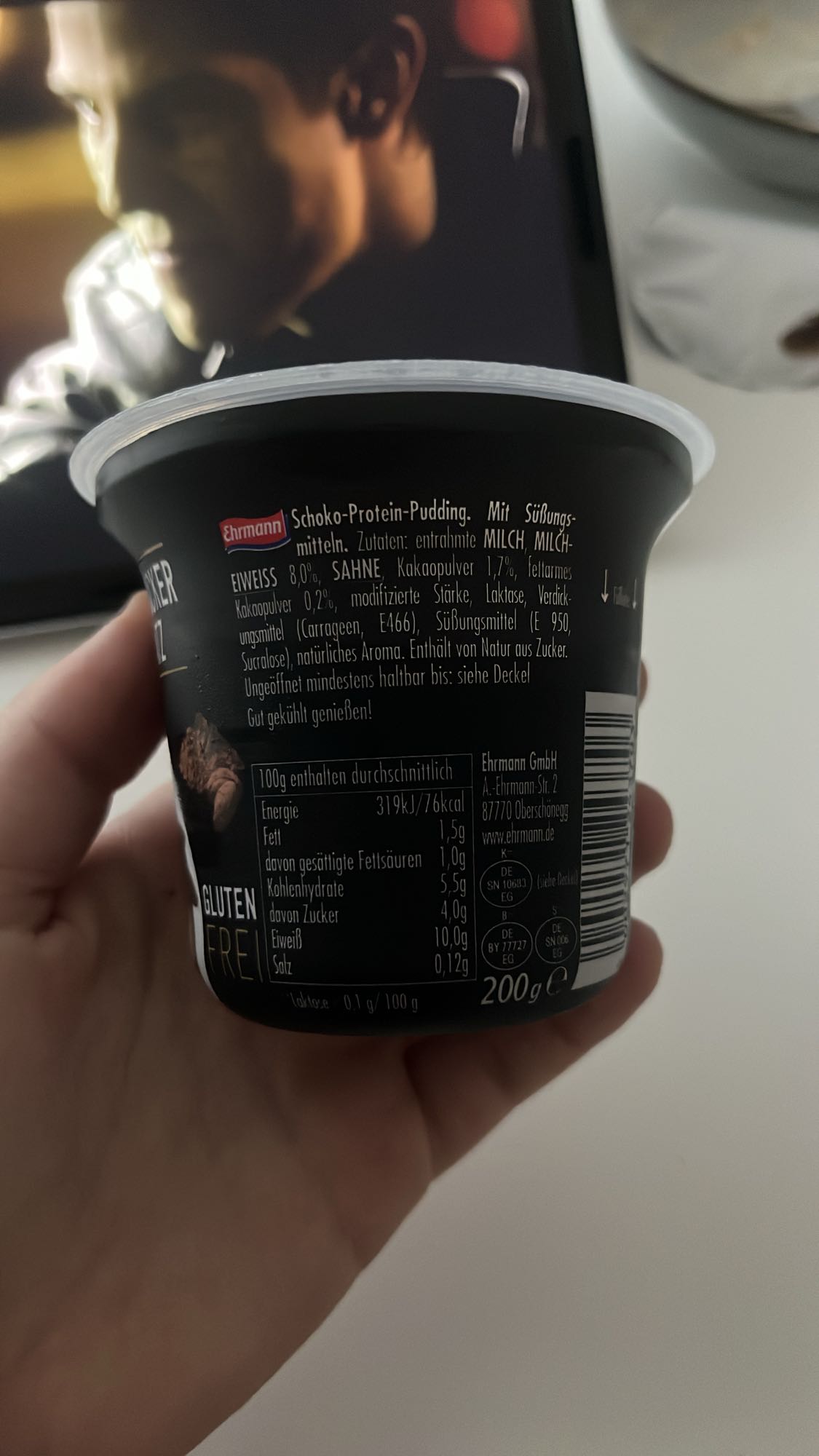 Schoko Protein Pudding