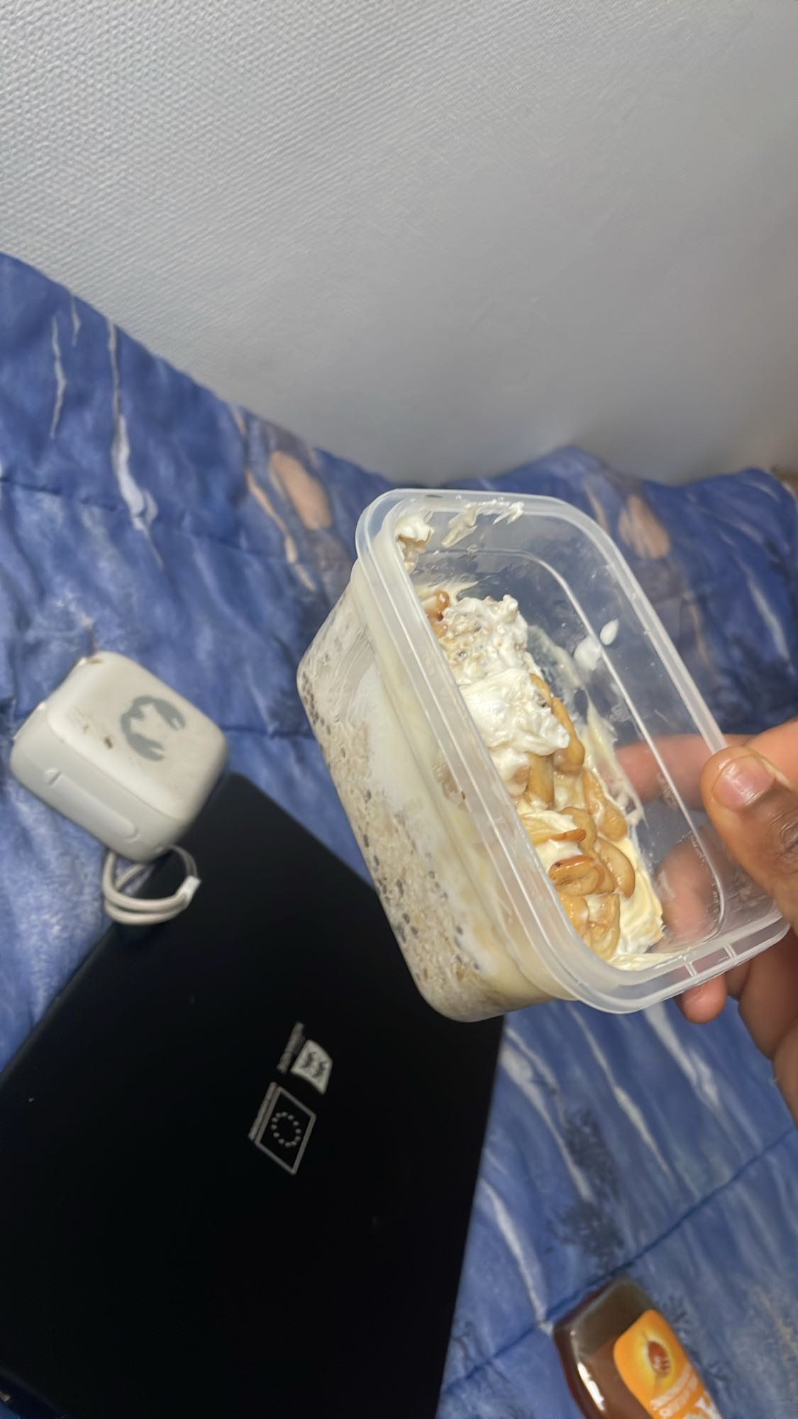 flocons avoine yaourt noix