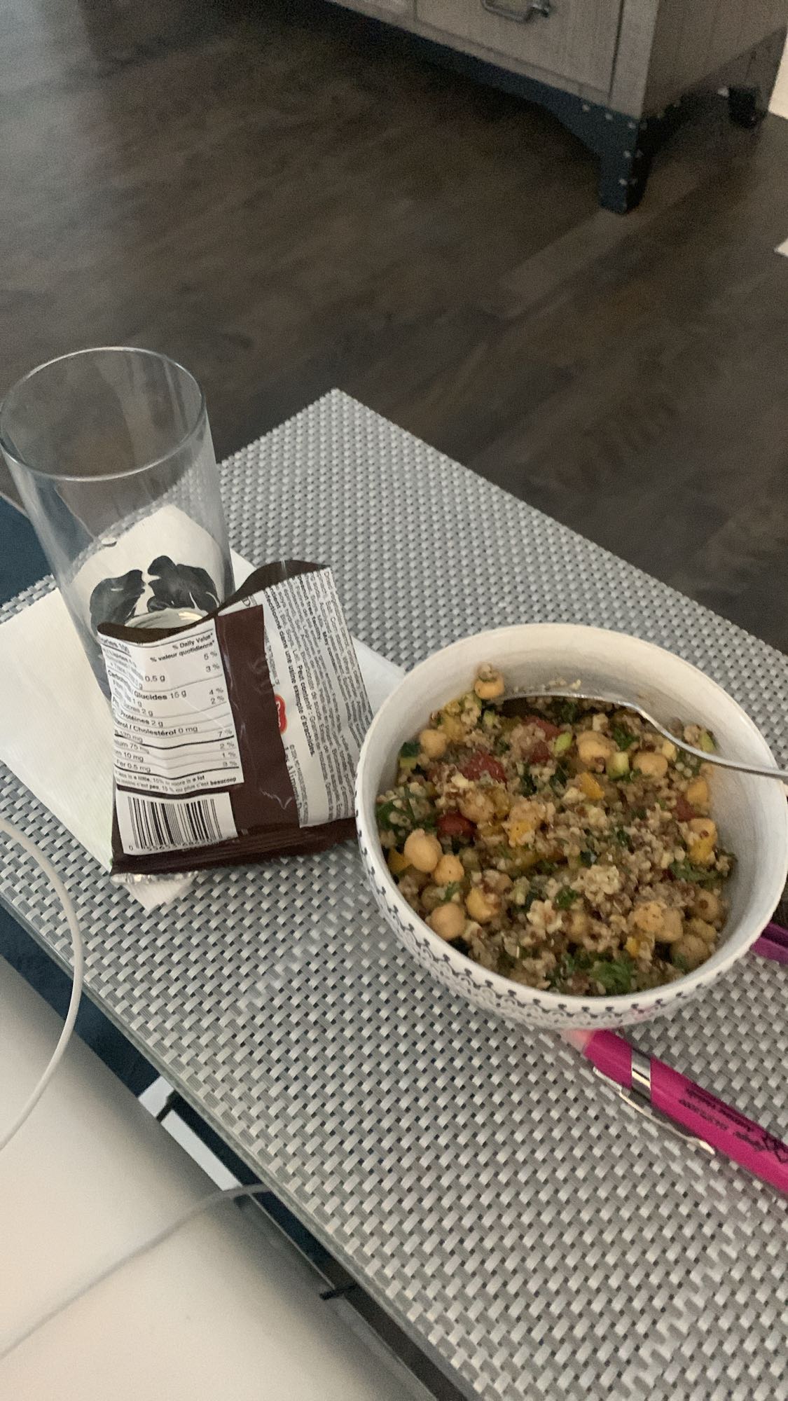 salade pois chiches quinoa
