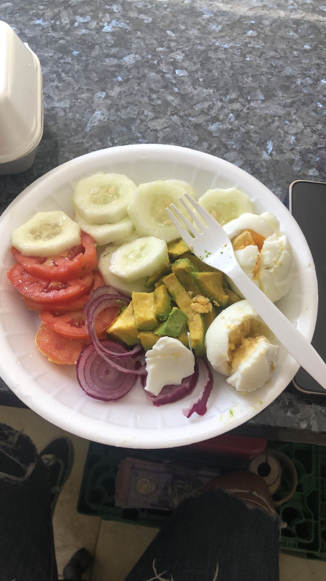 ensalada con huevo