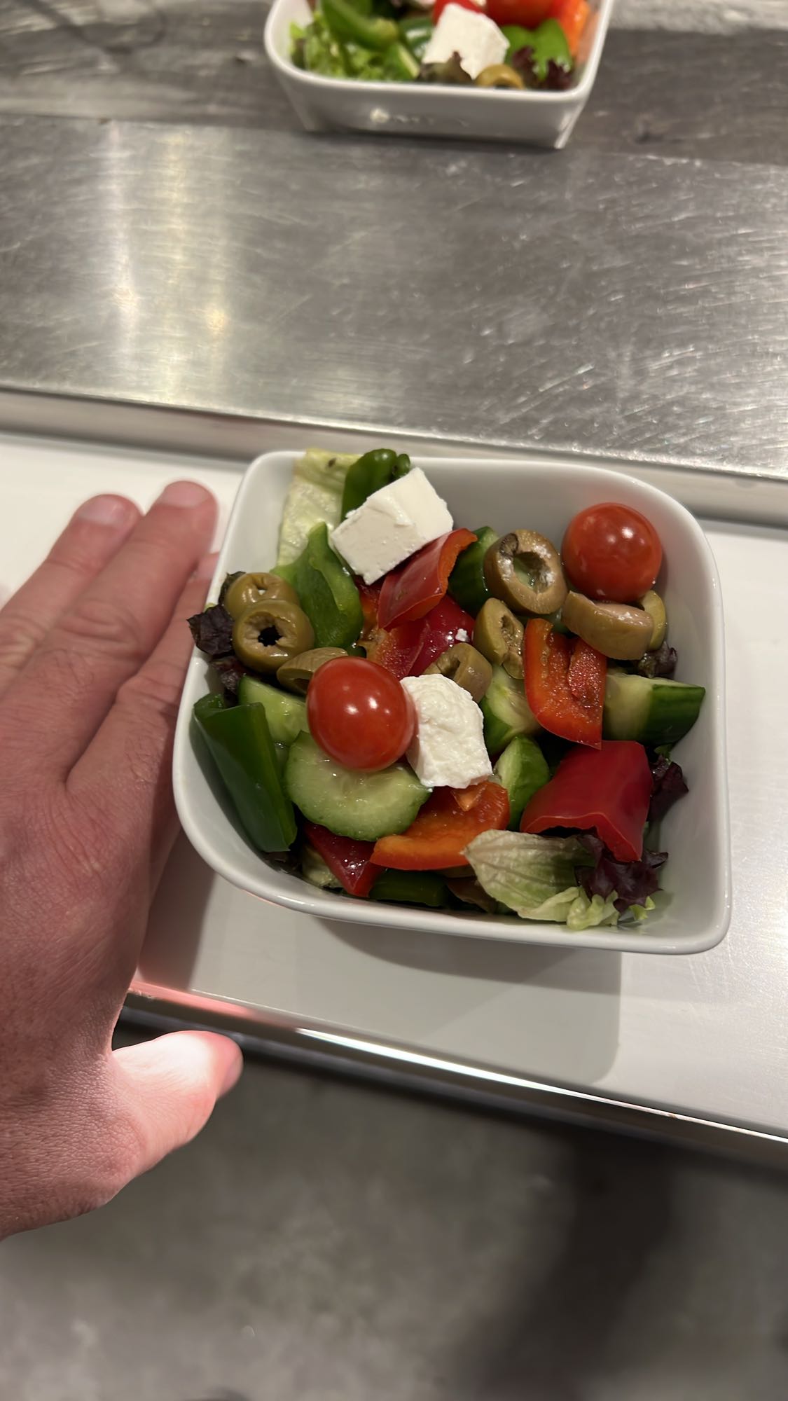 Greek style salad bowl