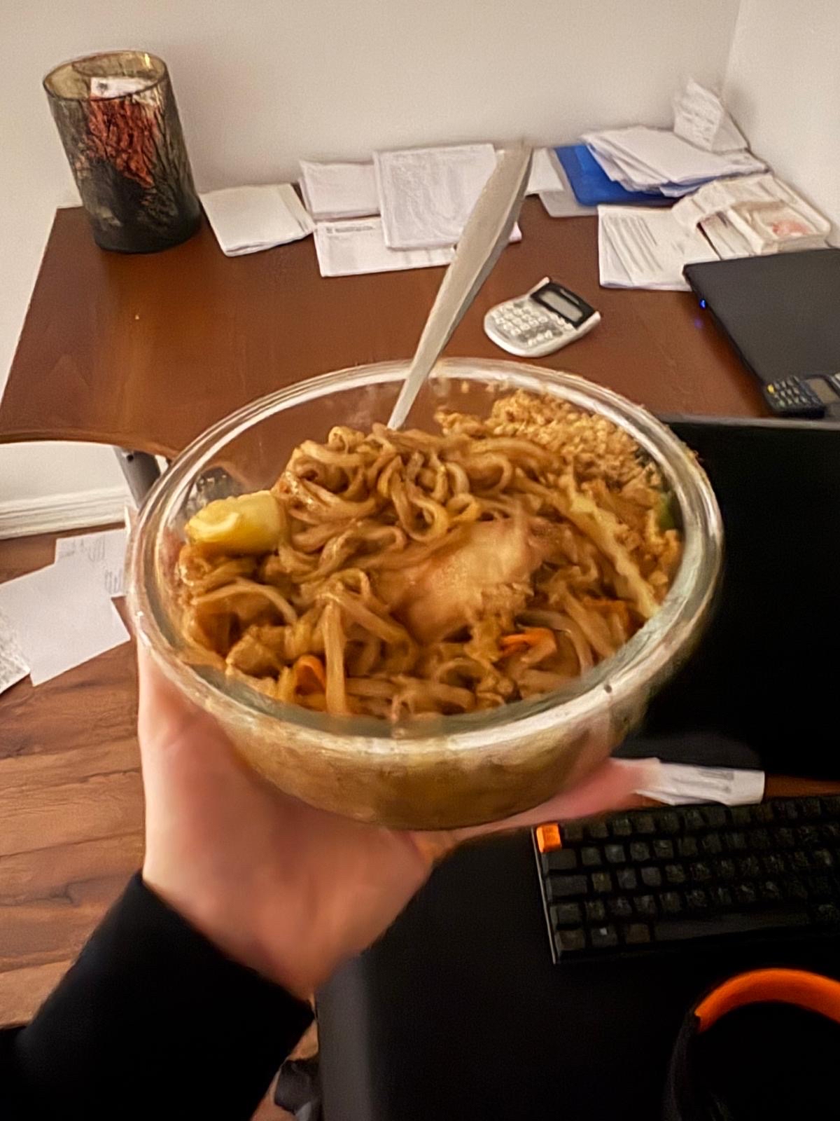 Kycklingnudlar med grönsaker