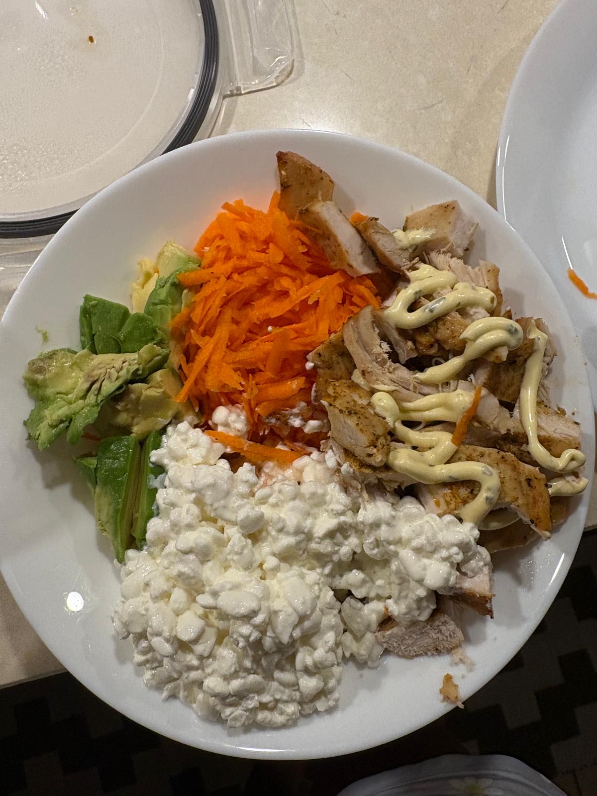 Kyckling med keso och grönsaker