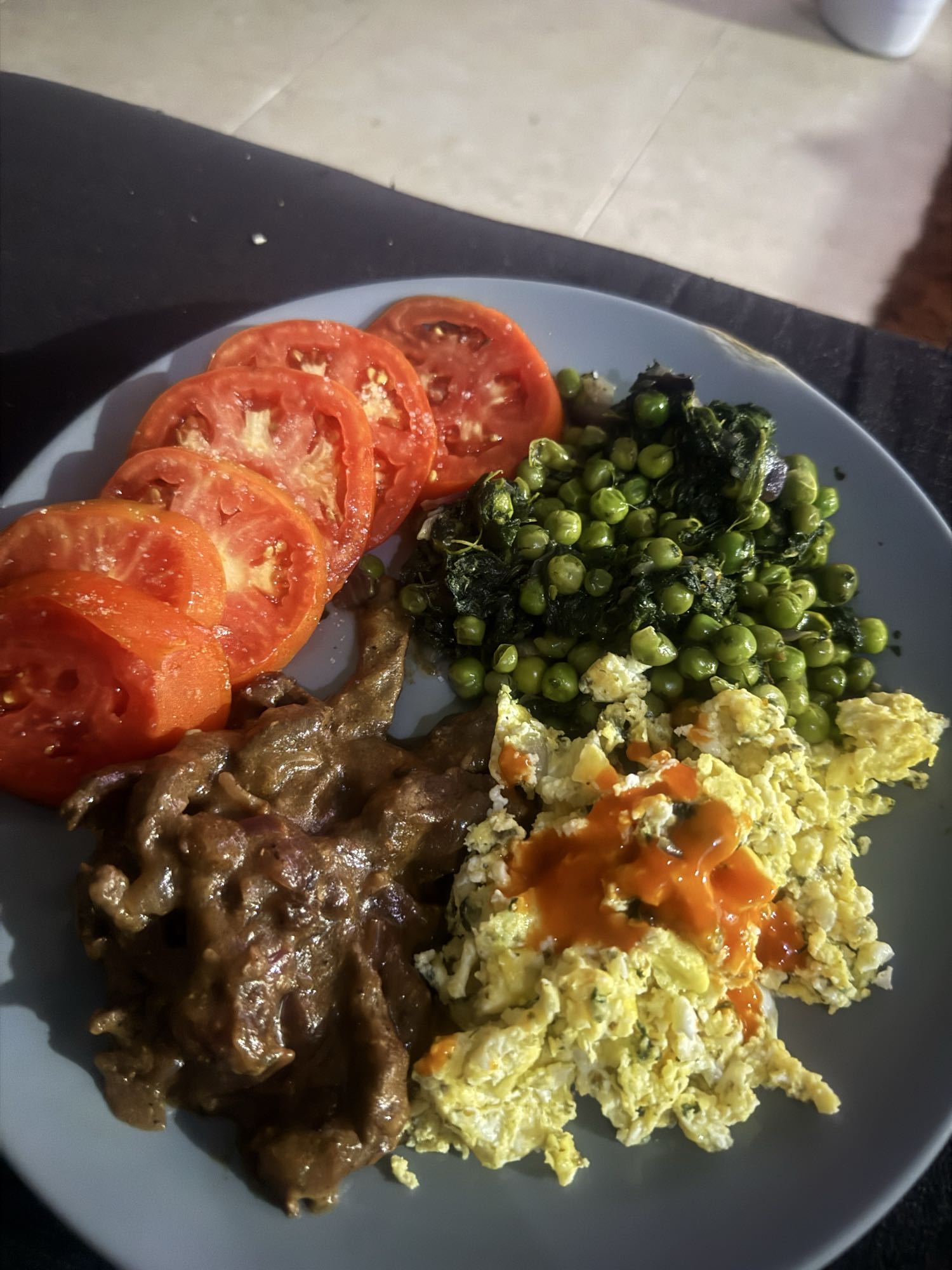 Beef, Eggs & Veggie Plate