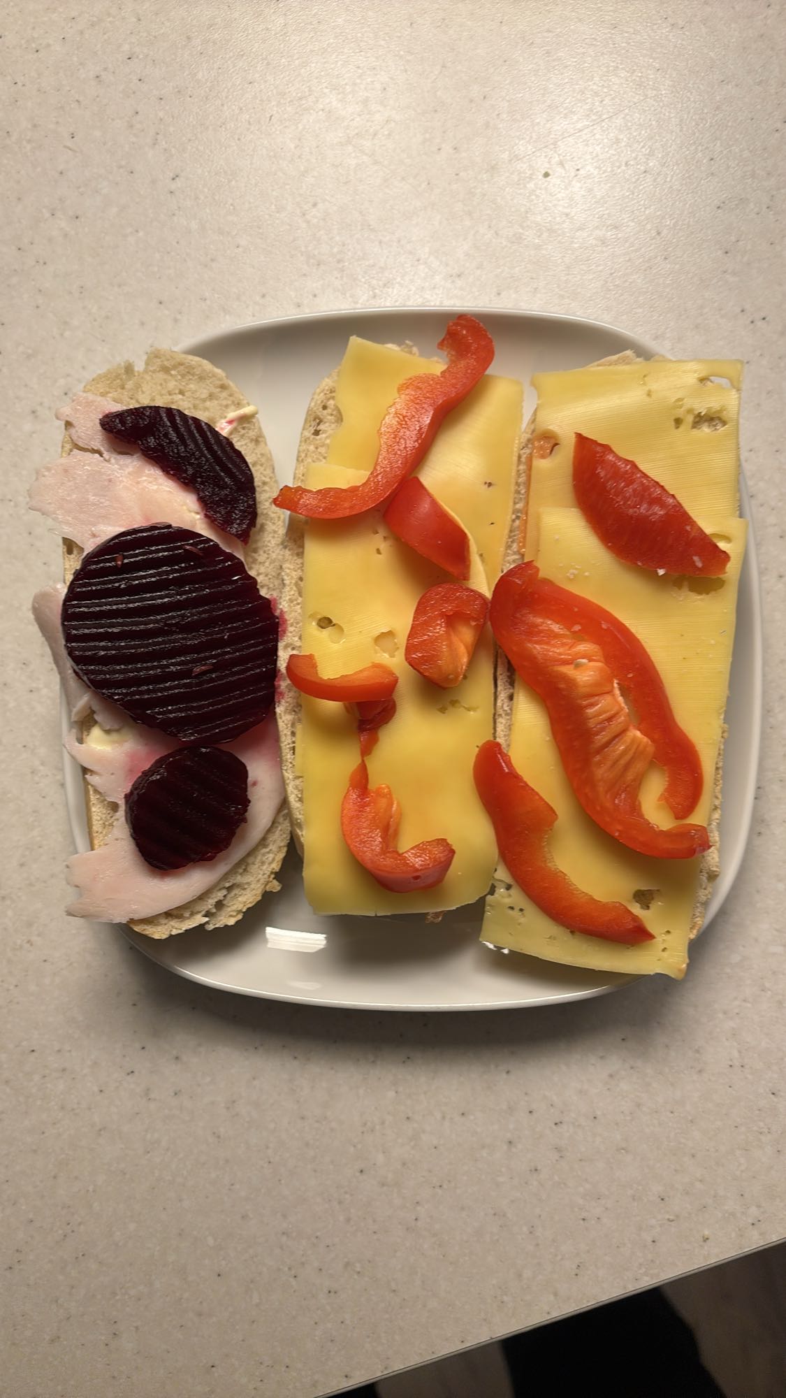 Tre grove smørbrød
