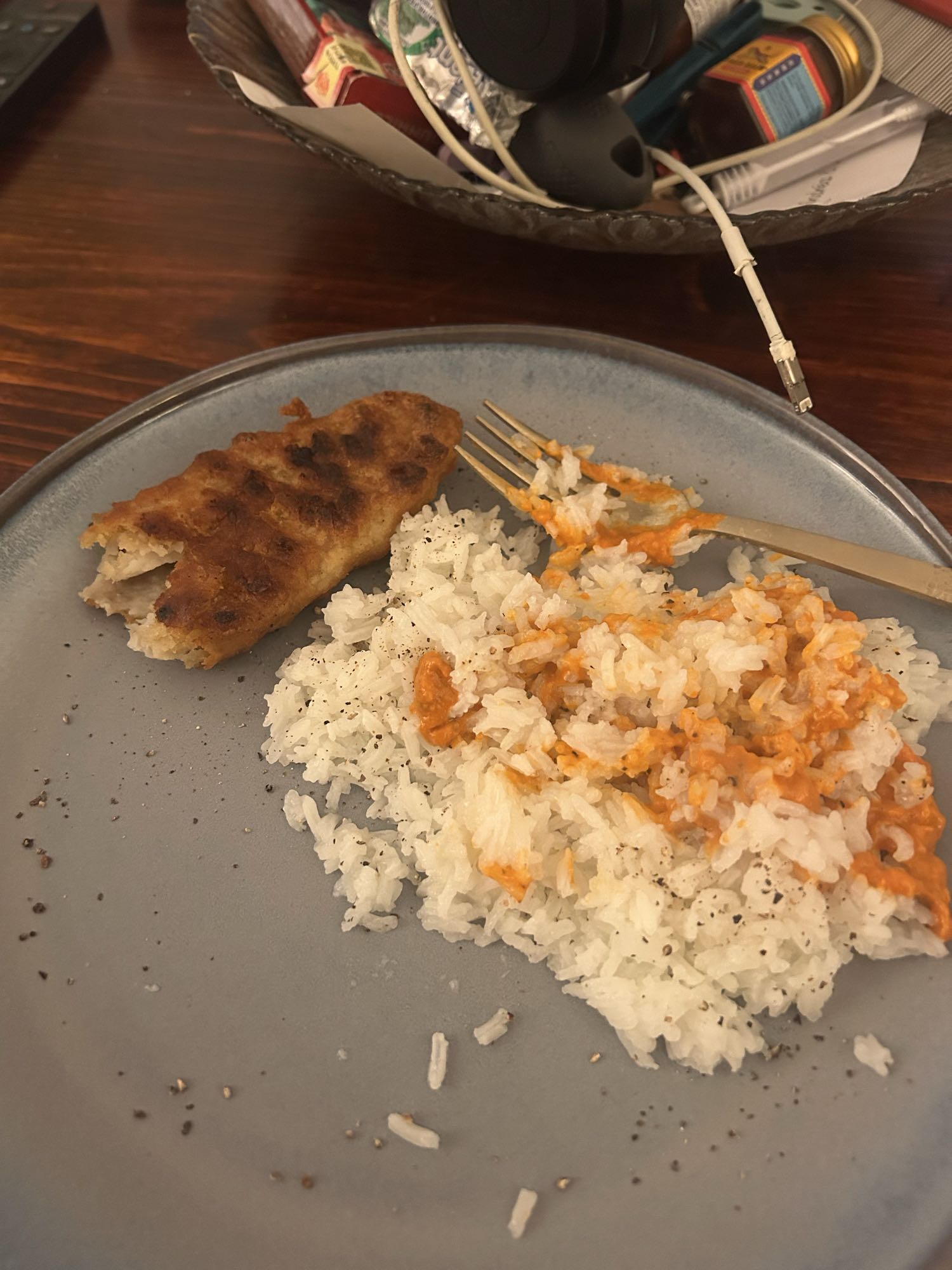 Riz et bâtonnet de poisson