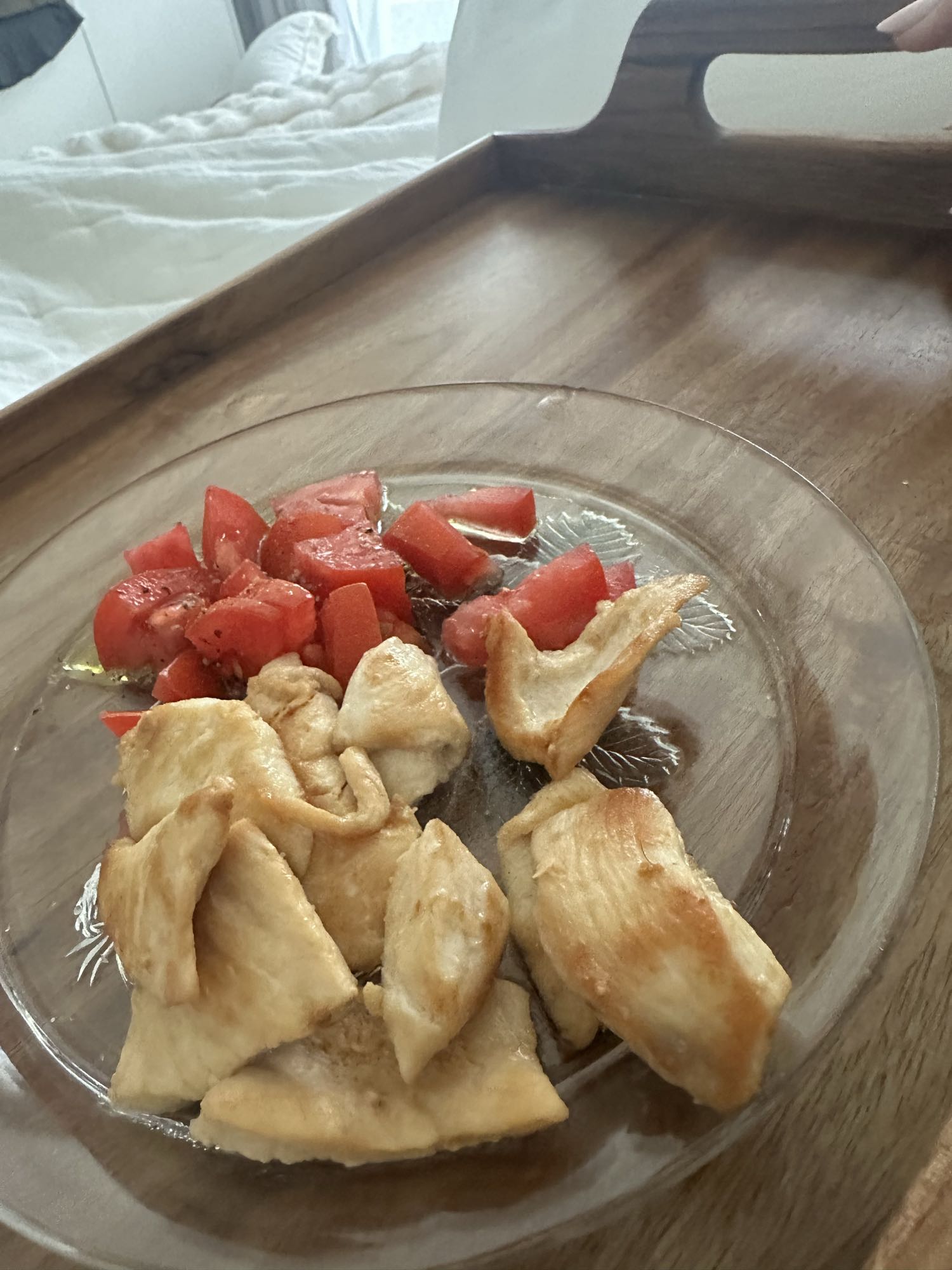 Pollo a la plancha con tomate