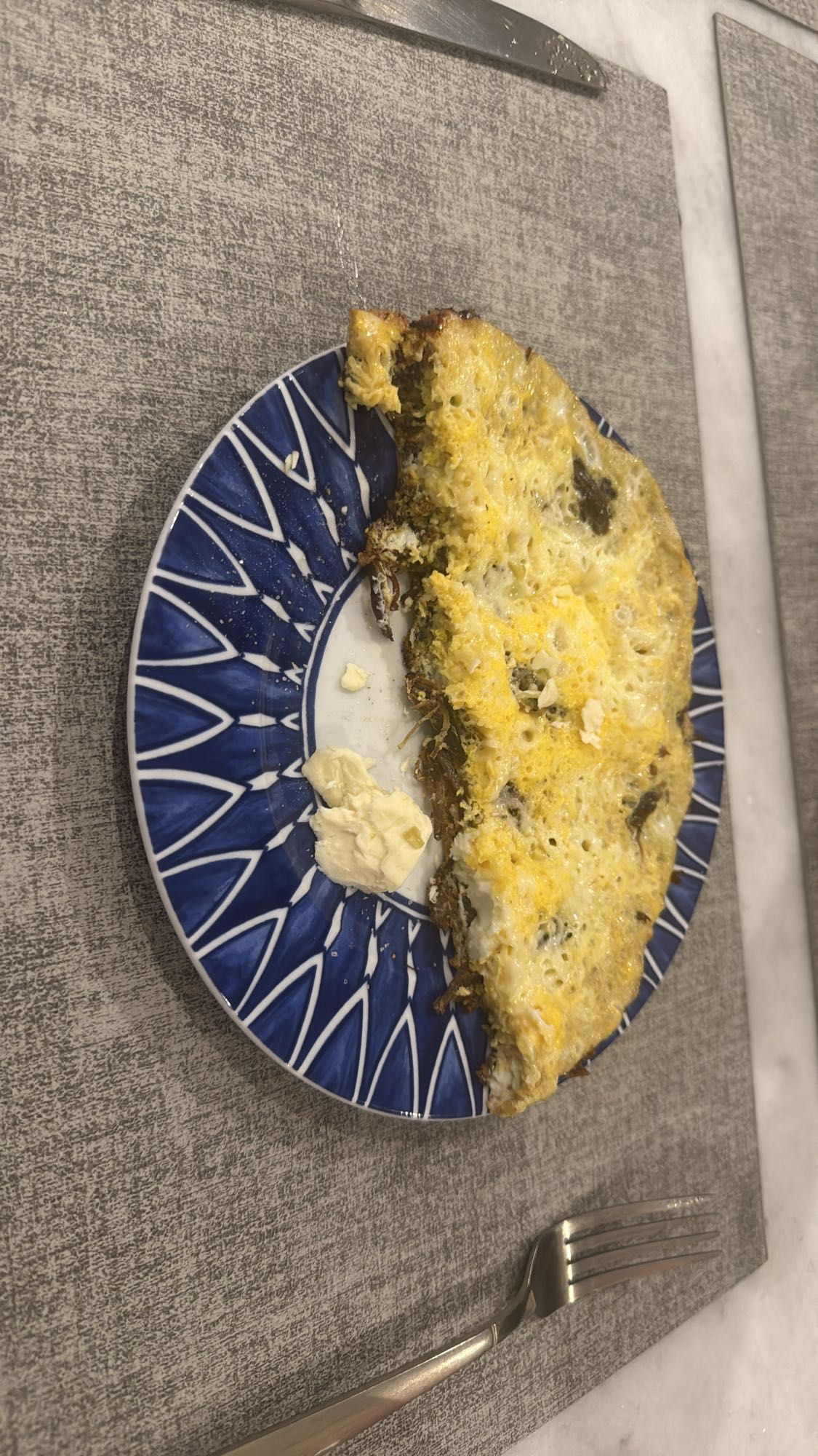 tortilla de huevo con queso