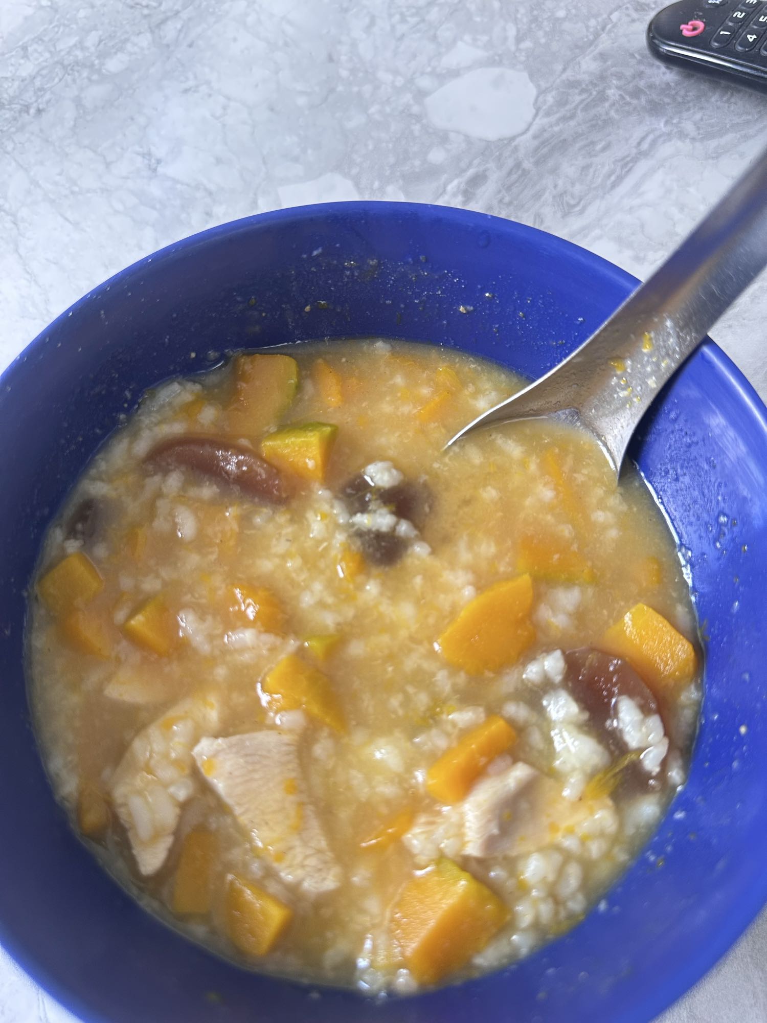 Chicken Pumpkin Rice Soup