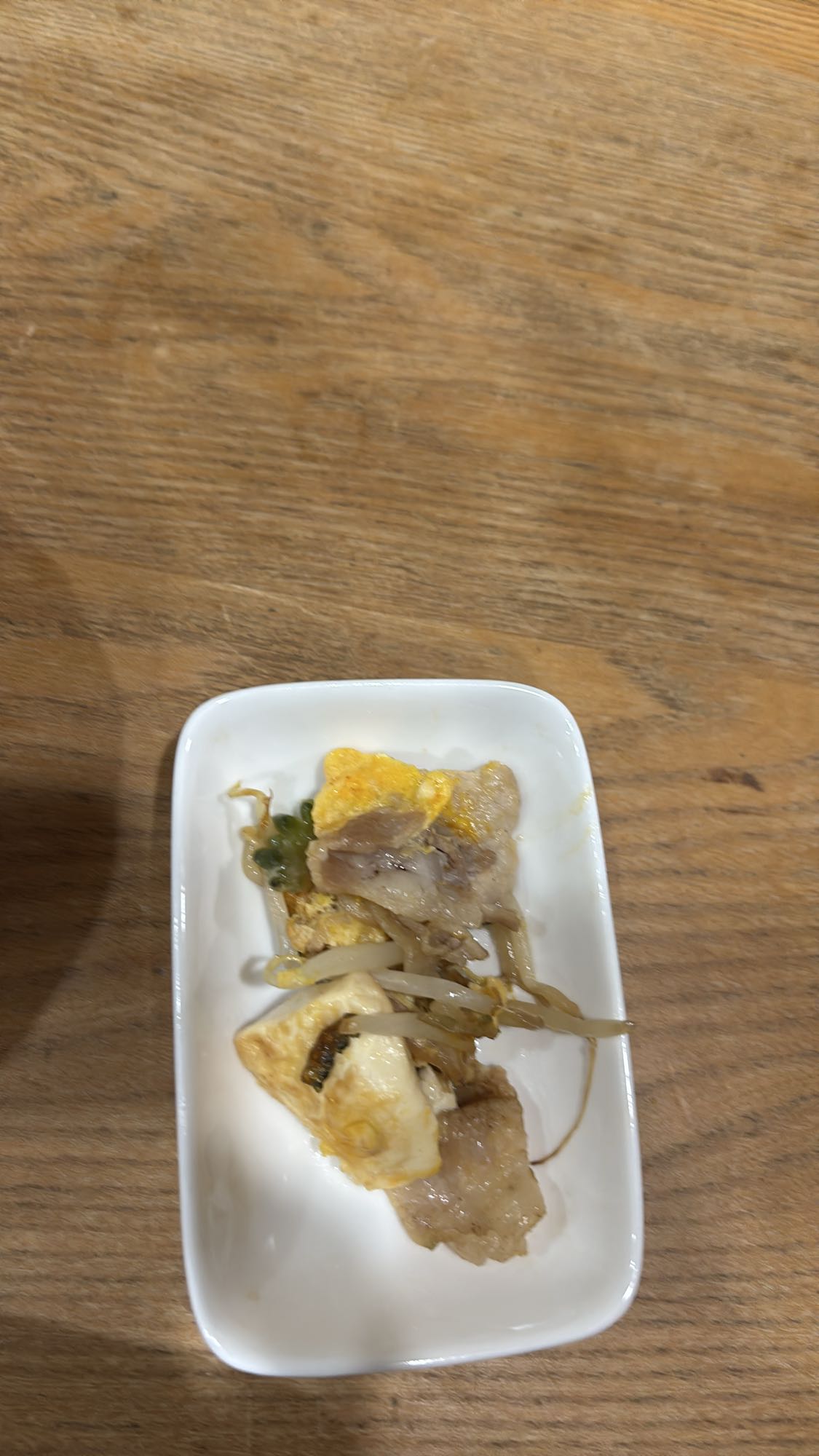 豆腐と豚肉の小皿