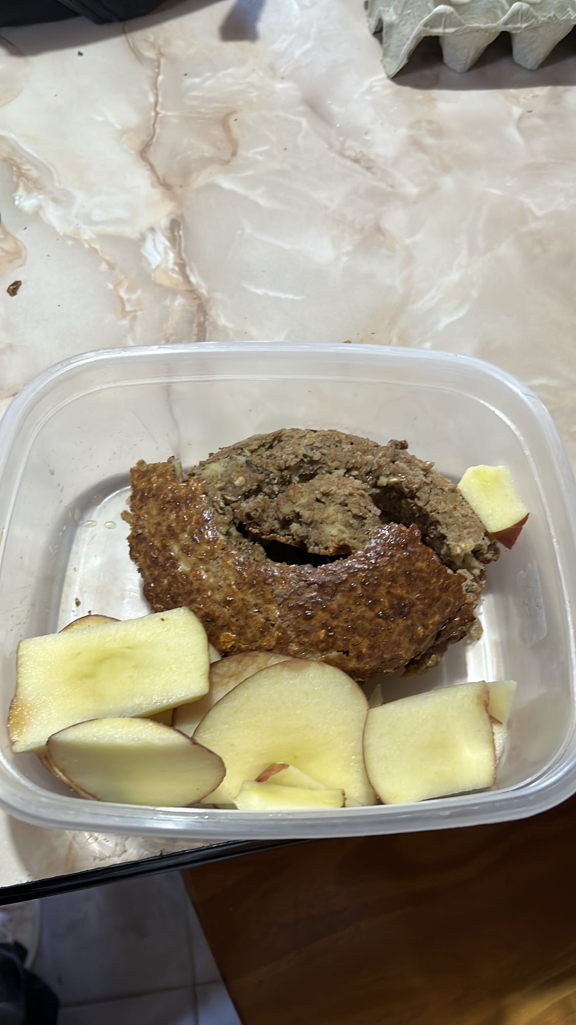 Torta saludable de banana, avena y proteína