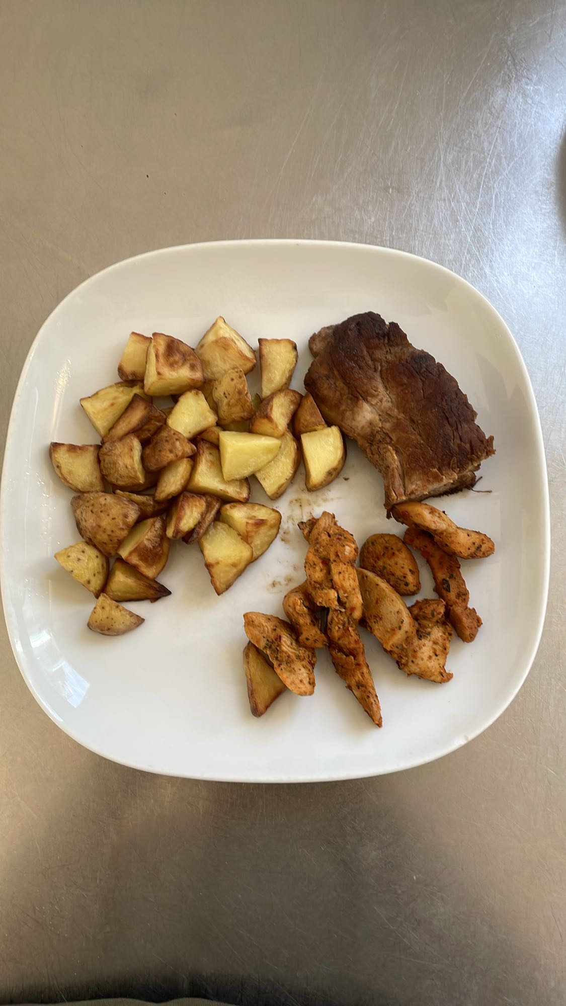 Potatis, kyckling & kött