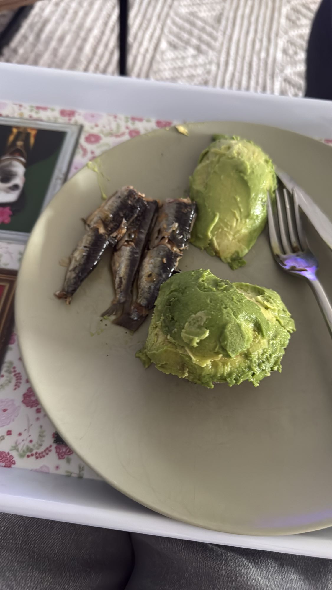 Sardines et avocat