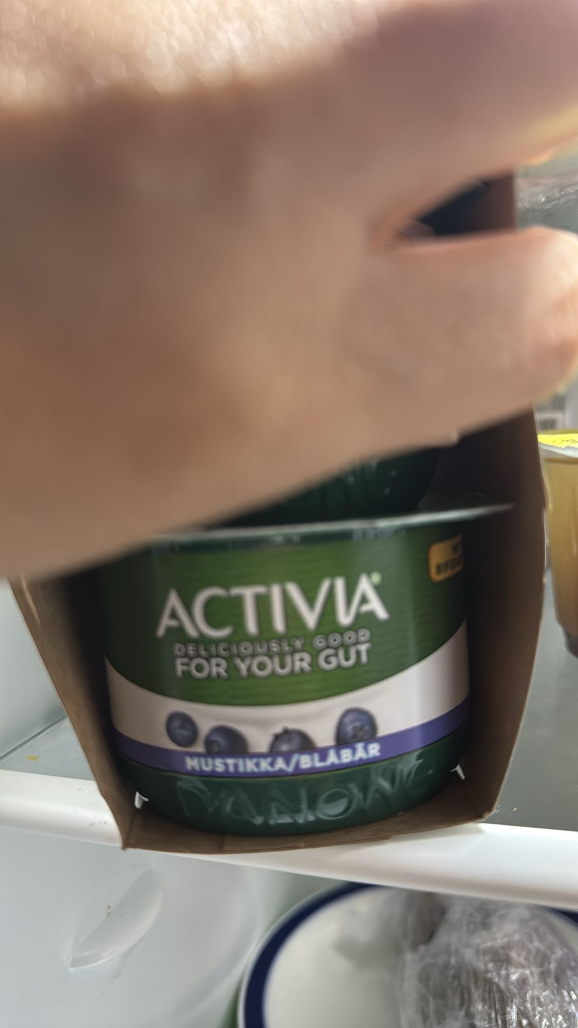 Blåbärsaktivia yoghurt