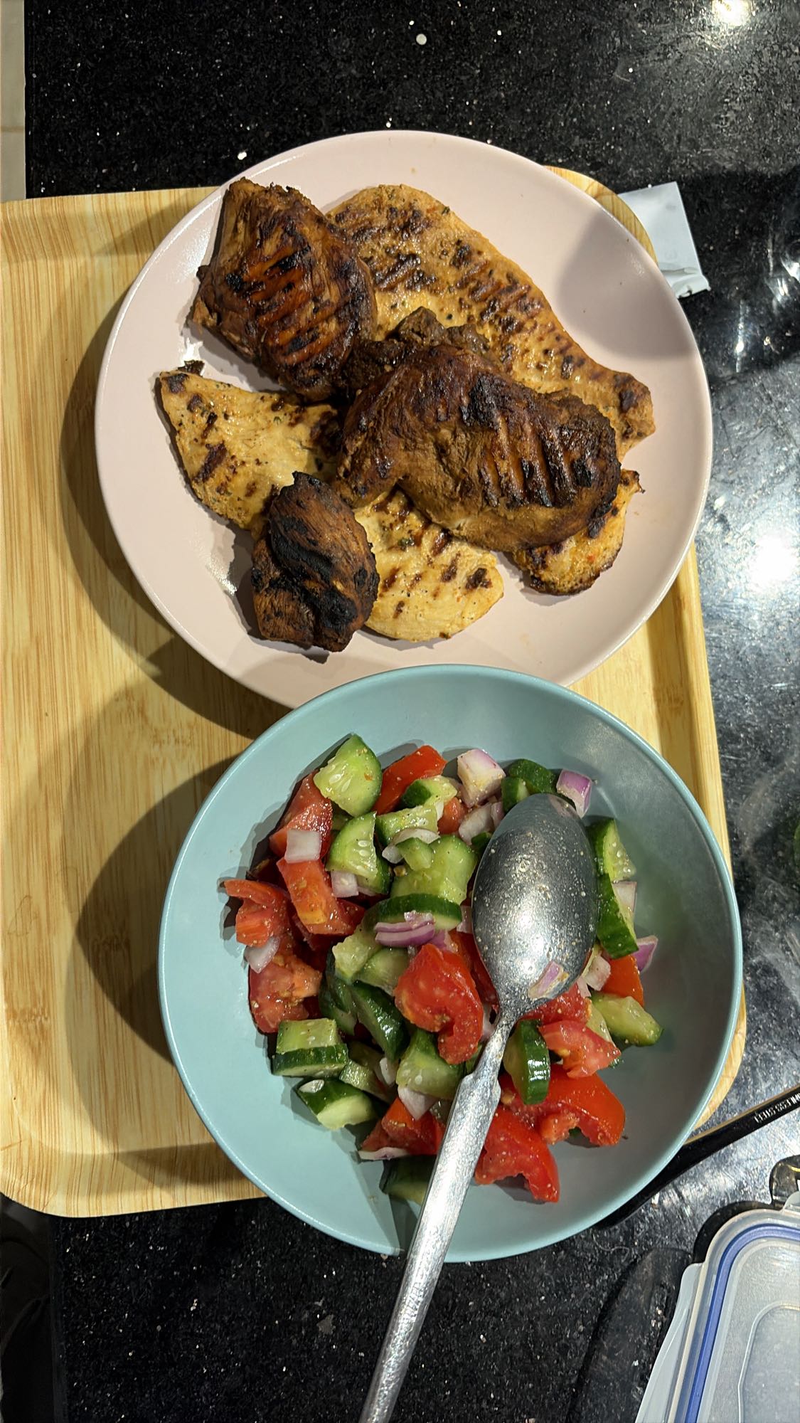 Grilled Chicken with Salad