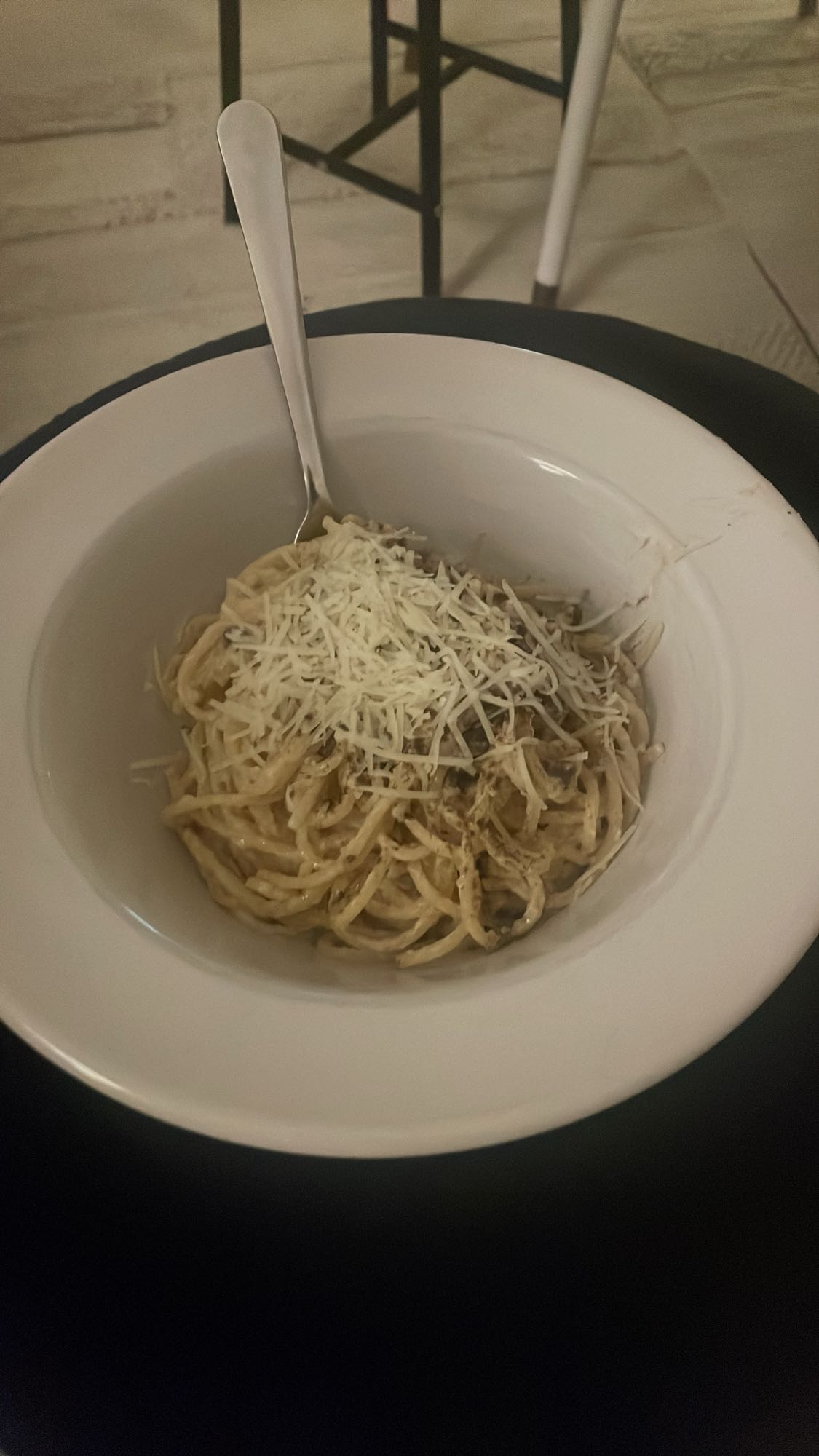 Krämig pasta med ost
