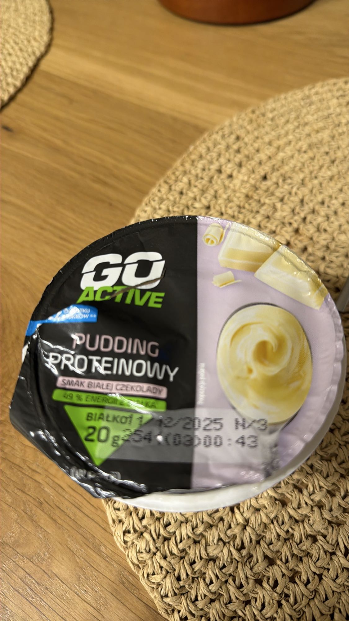 Pudding biała czekolada