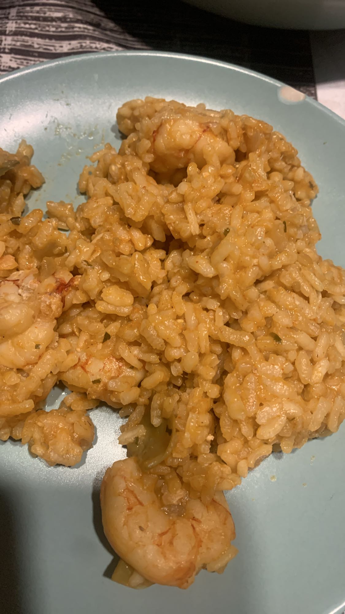 arroz con camarones