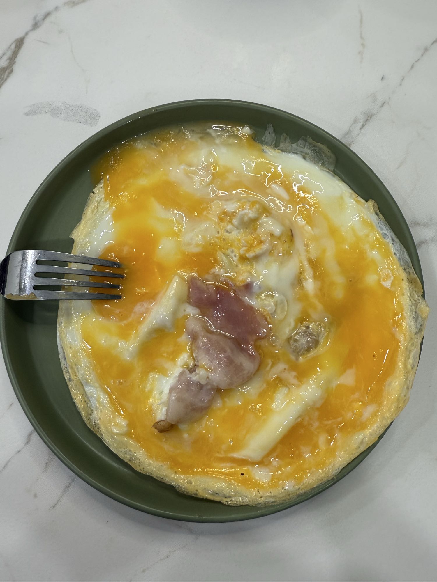 яичница с беконом