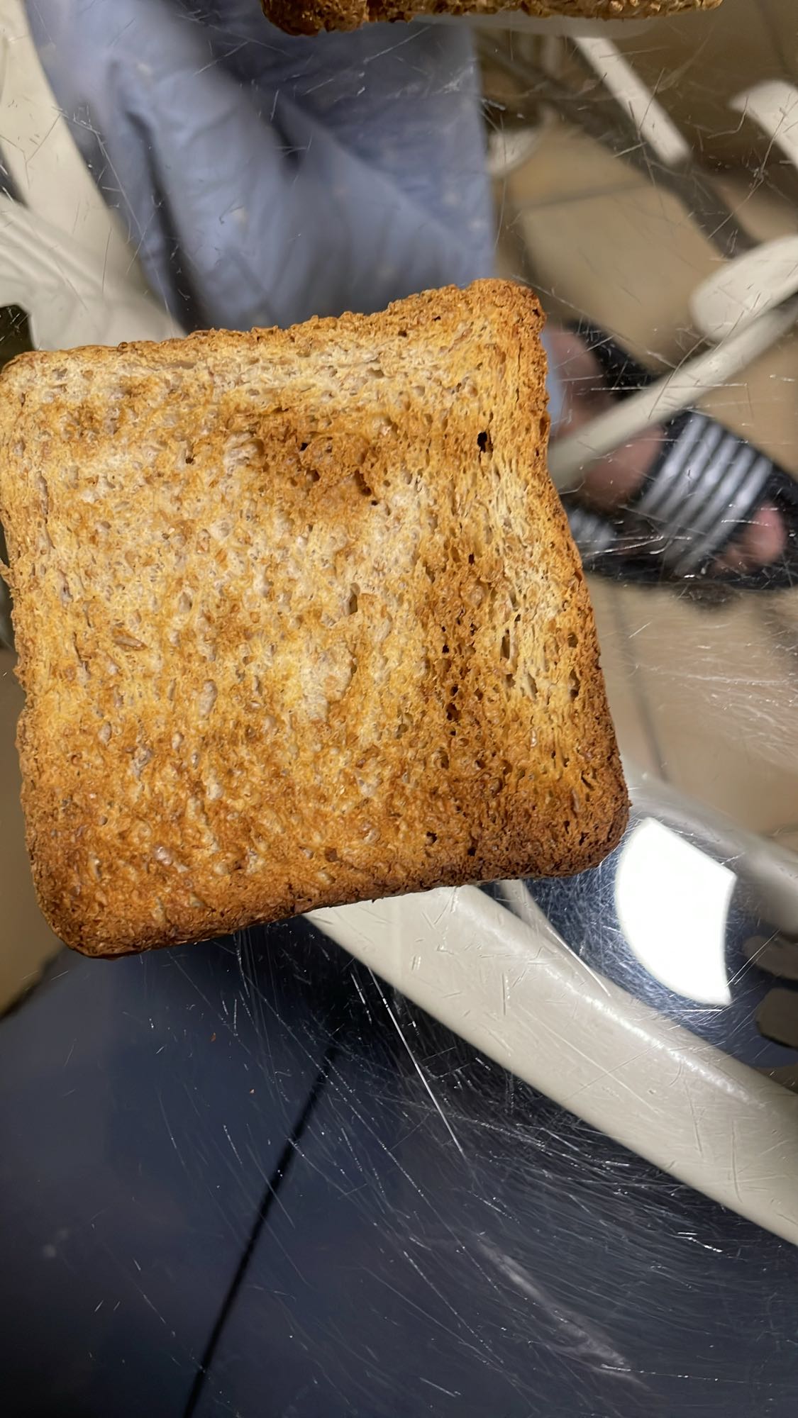 Toast de blé complet