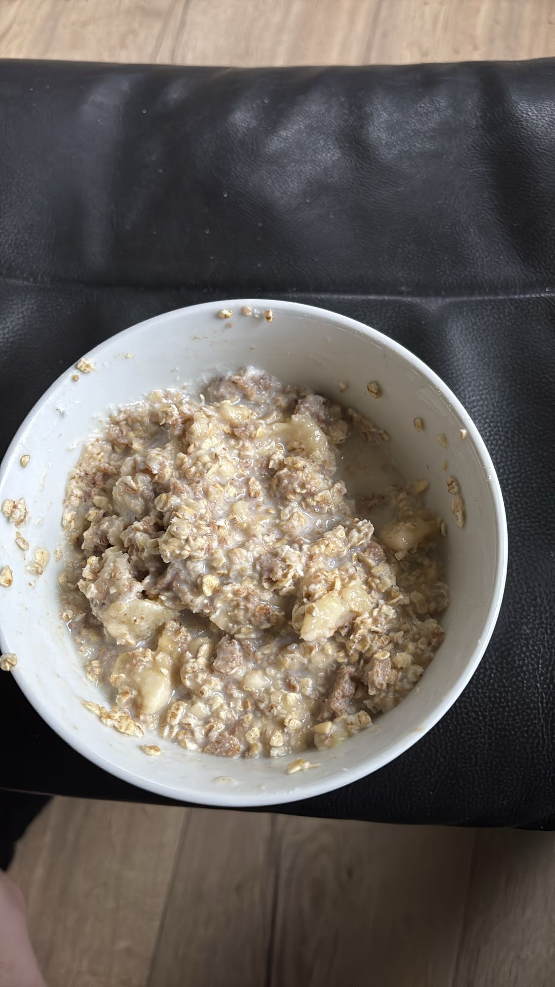 Havregrøt med banan og protein