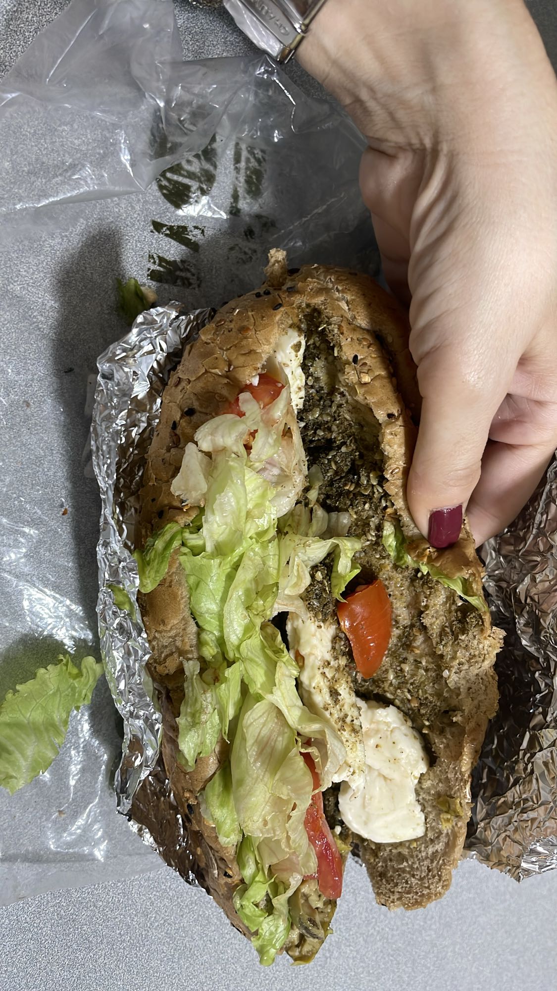 Halloumi Veggie Sandwich