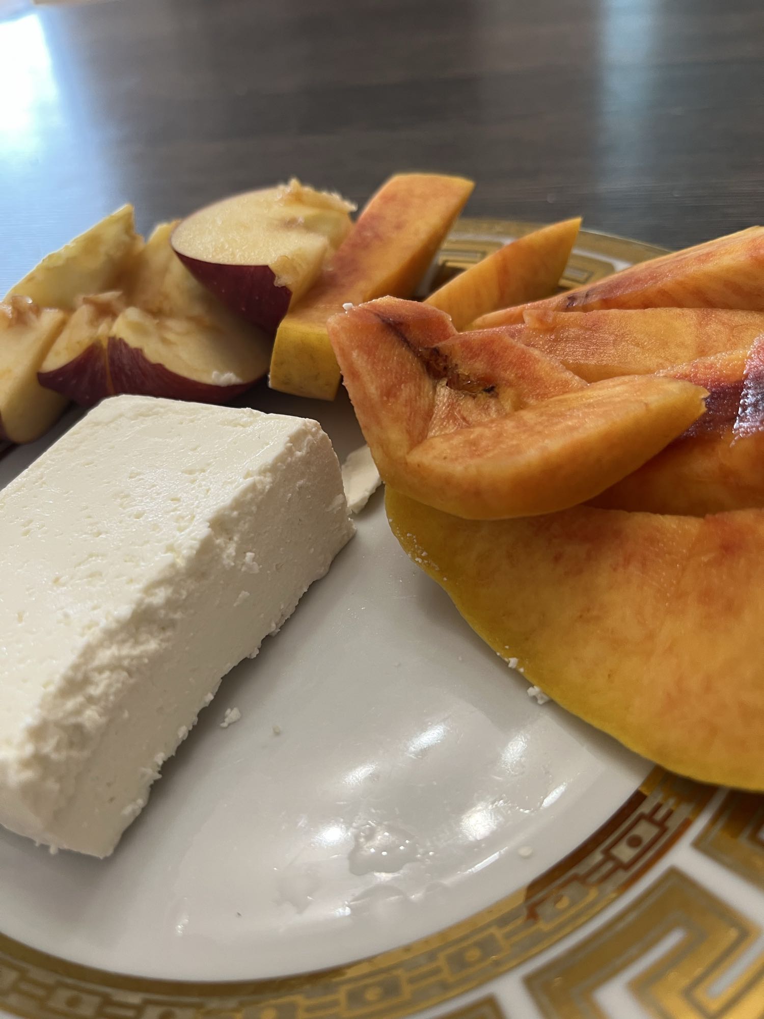 Фрукты с творогом