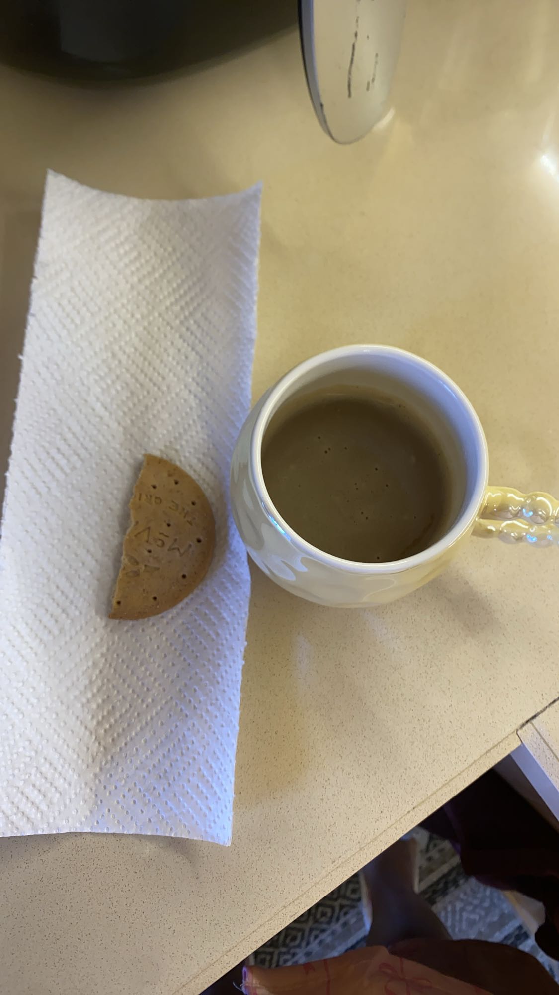 Coffee and biscuit