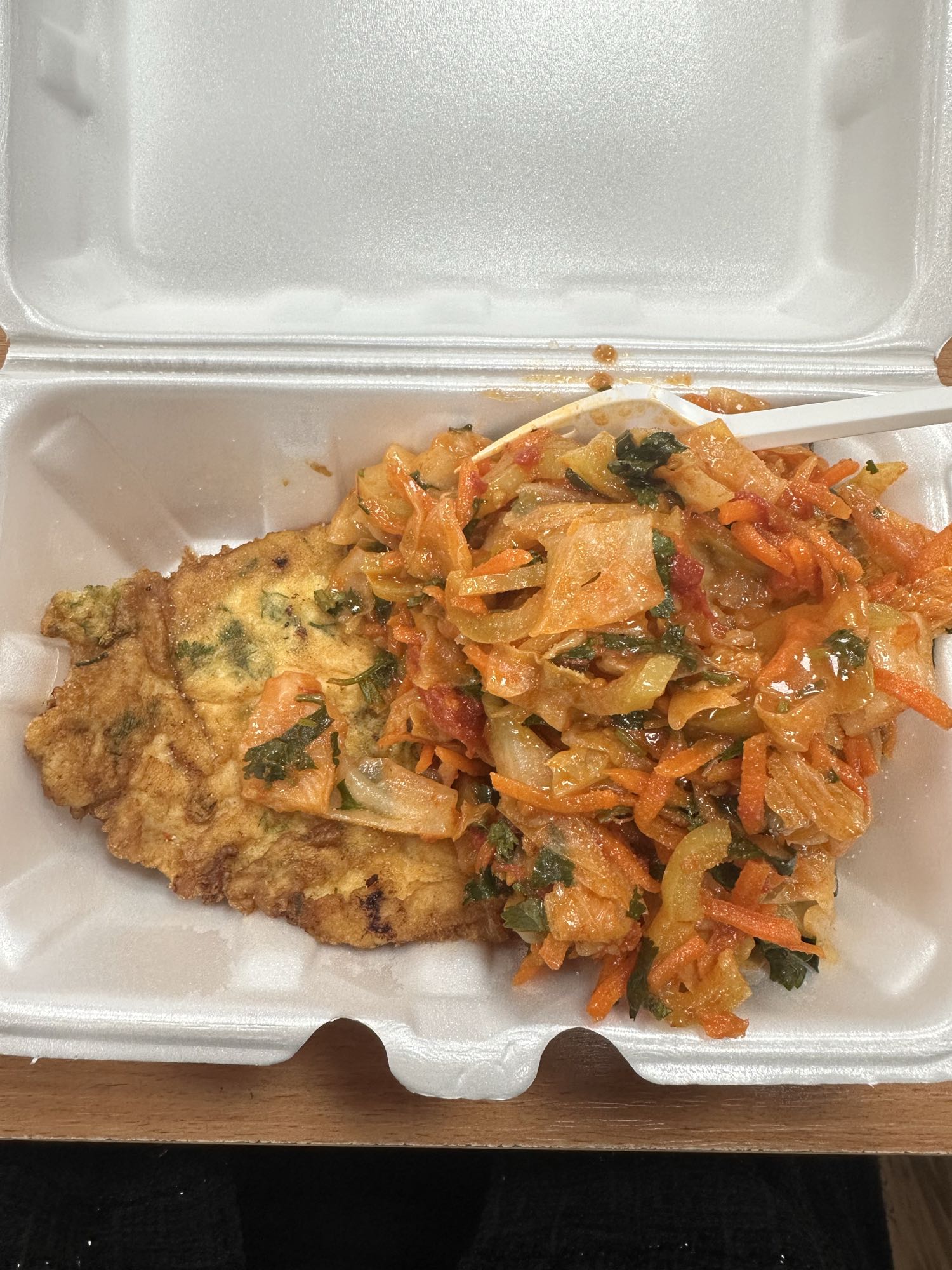 отбивная с овощами