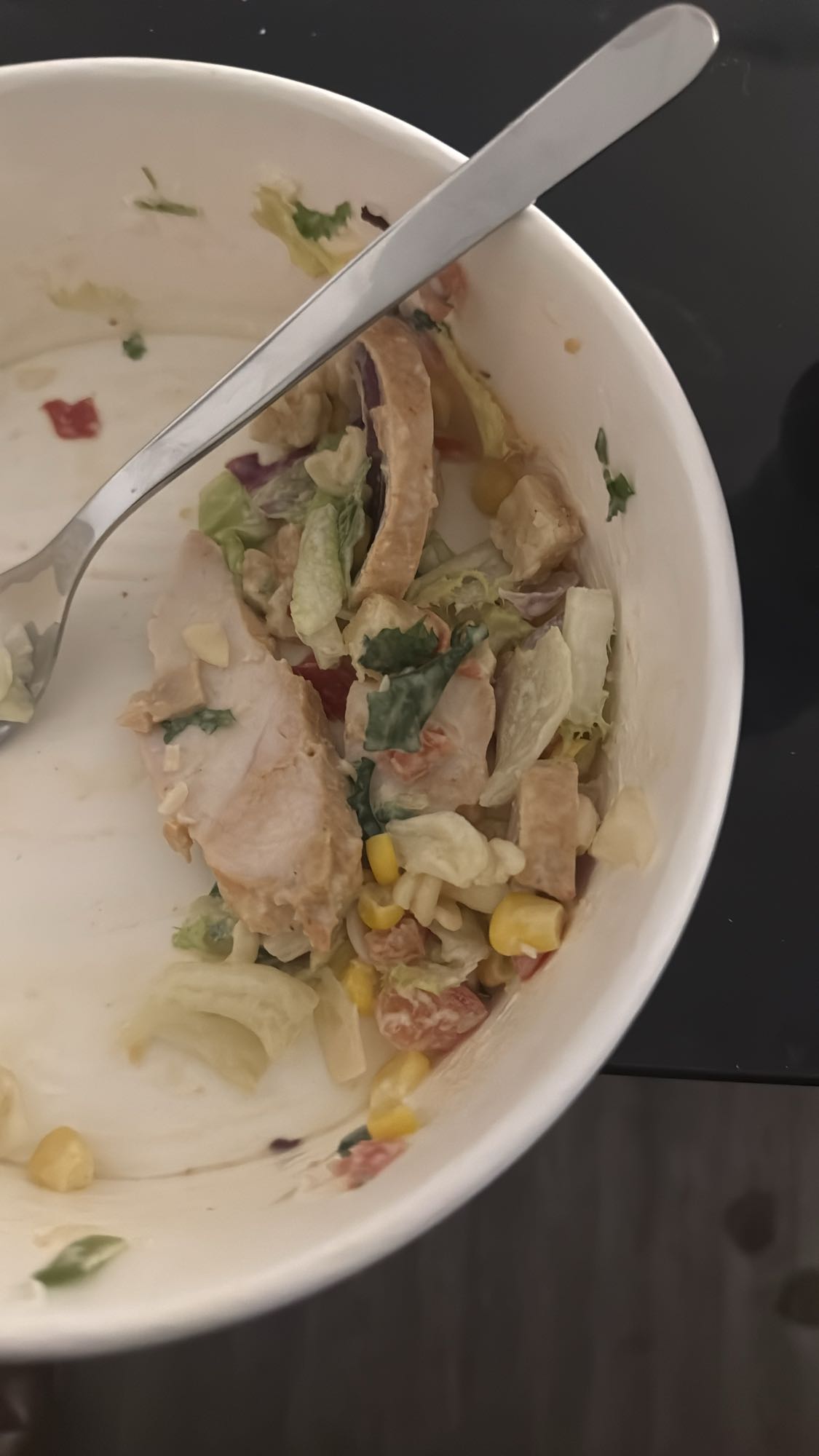 Kycklingsallad med majs