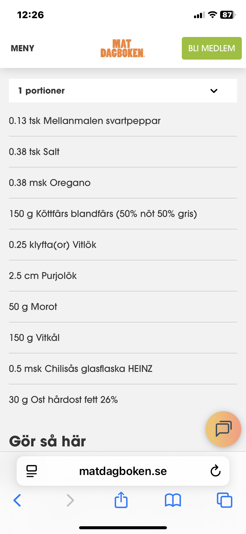 Köttfärs med grönsaker