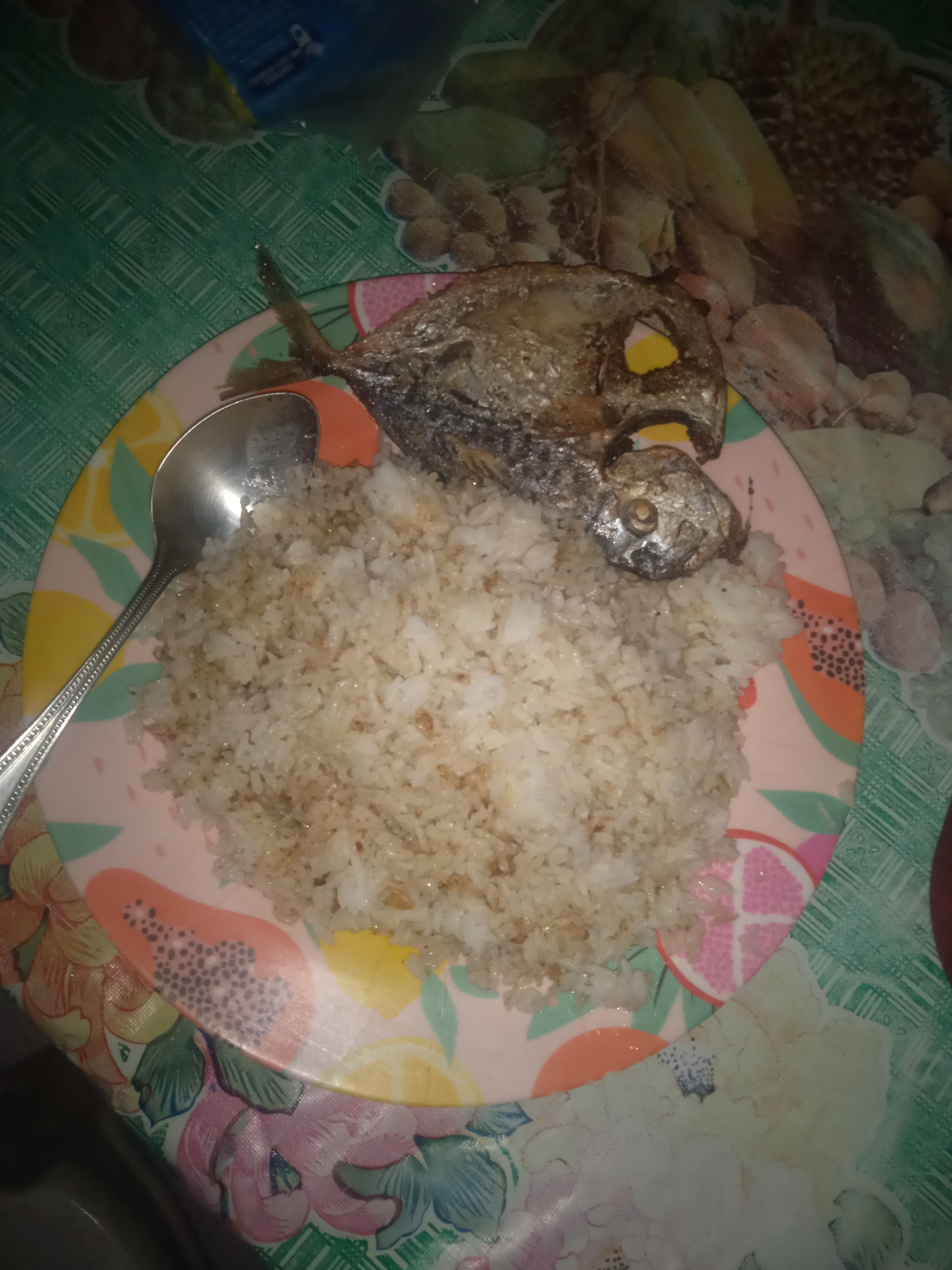 Fried fish with rice