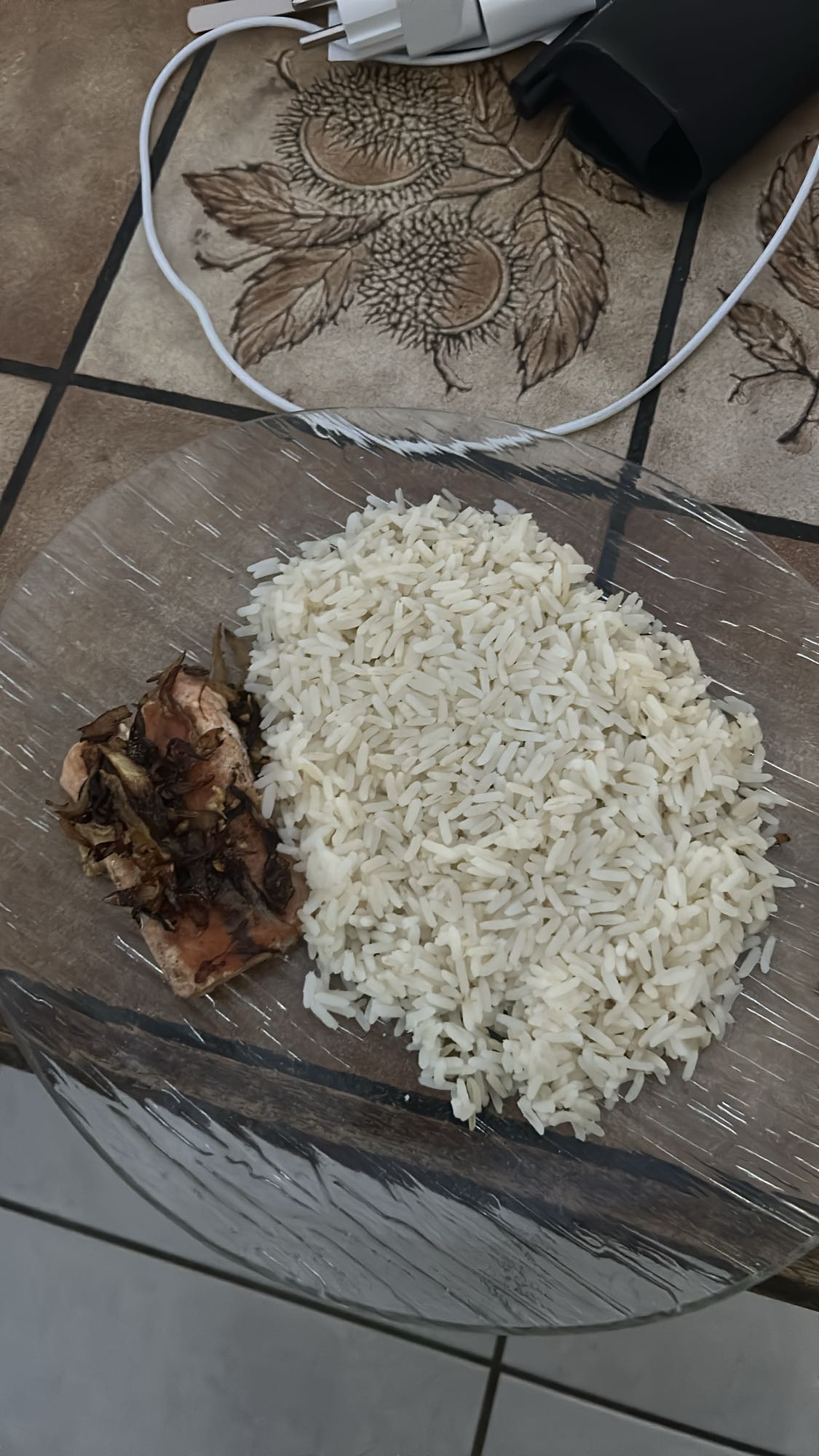 Riz et saumon grillé