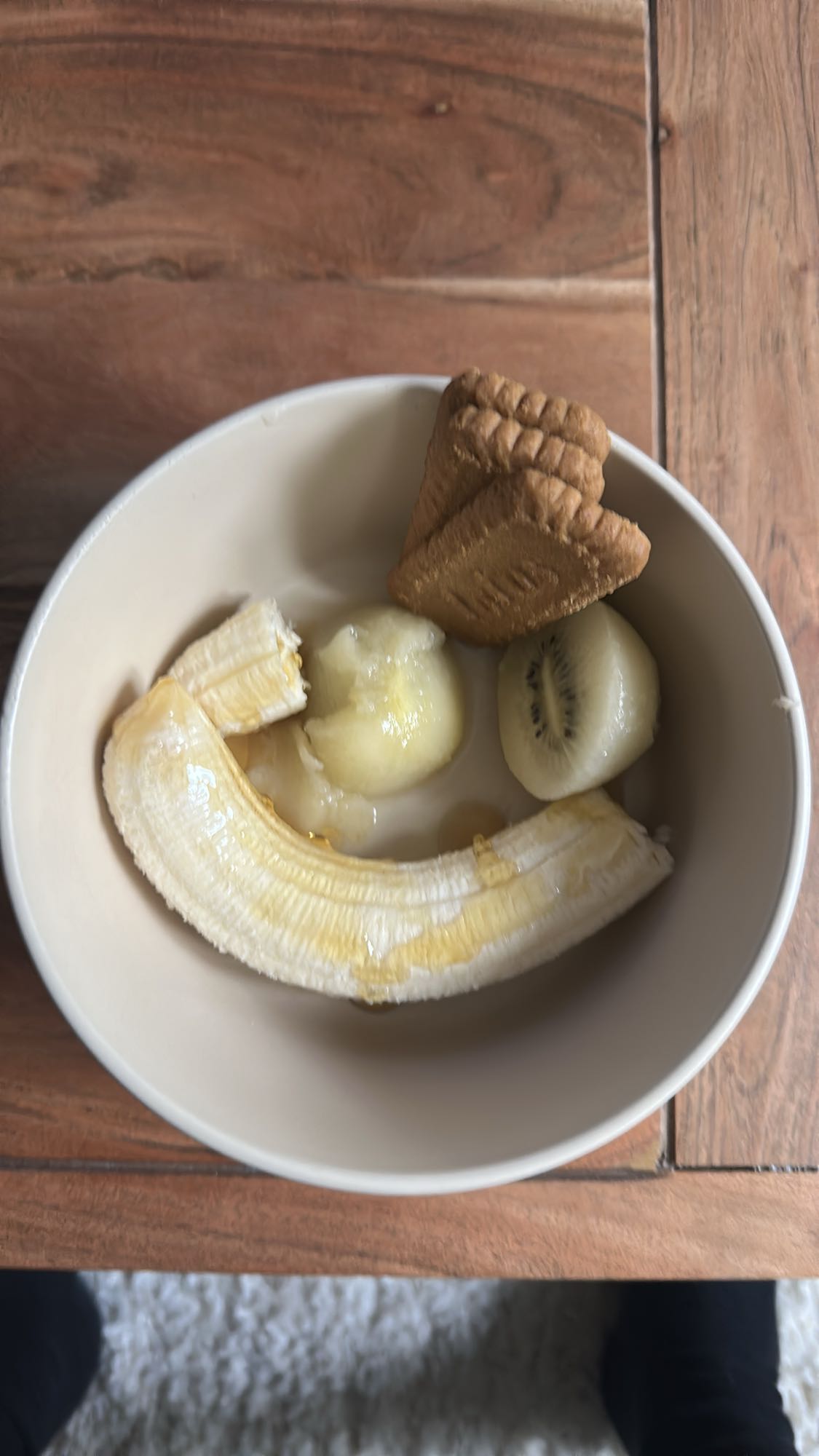 Bol fruits et biscuits