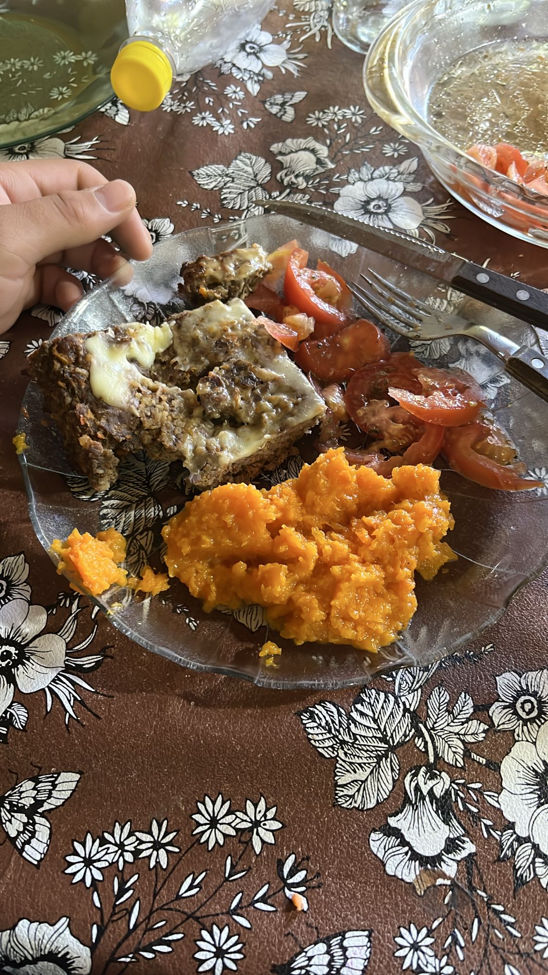 Pastel de carne con puré