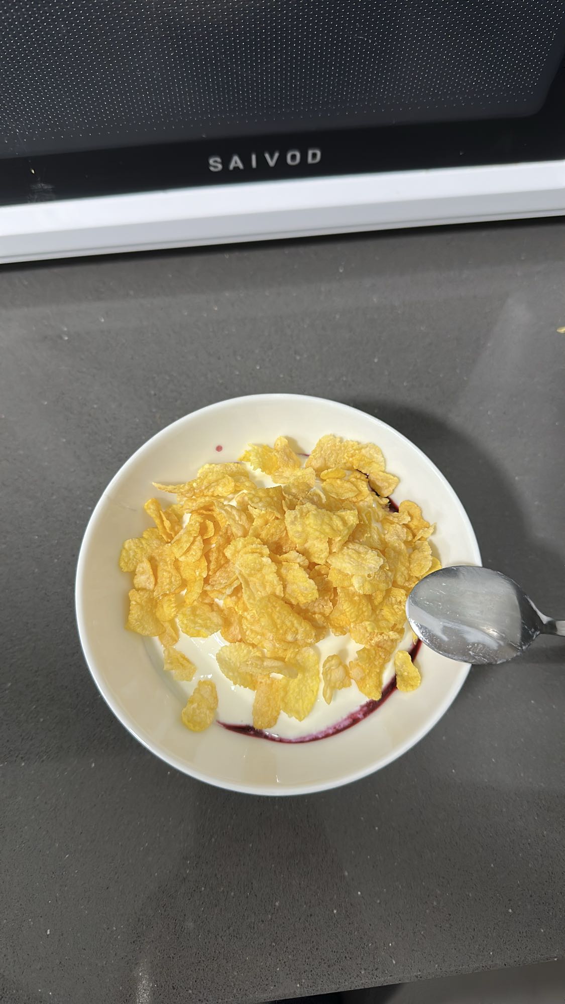 Cereal con yogur